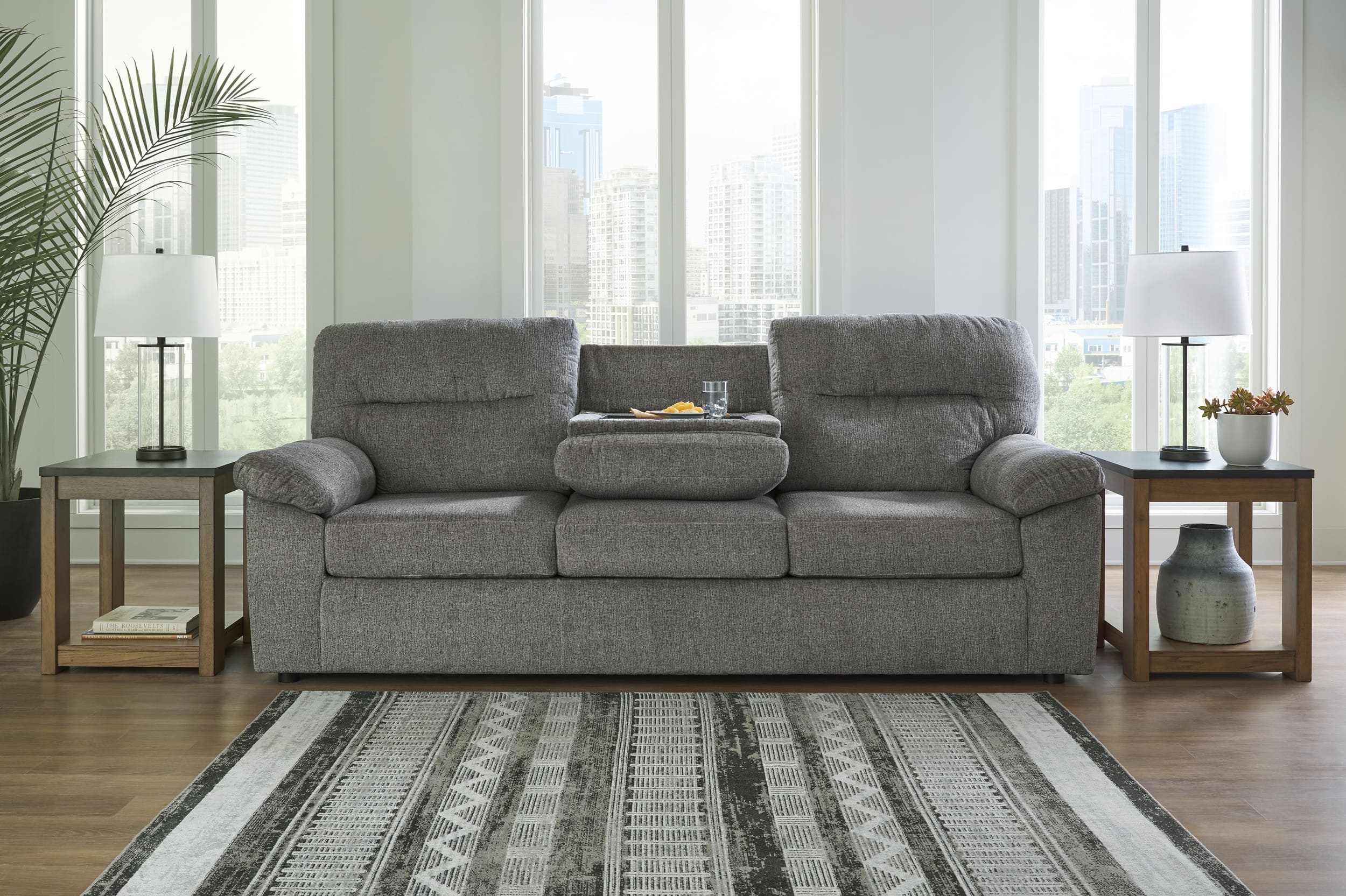 Bindura Polyester Dual Power Sofa