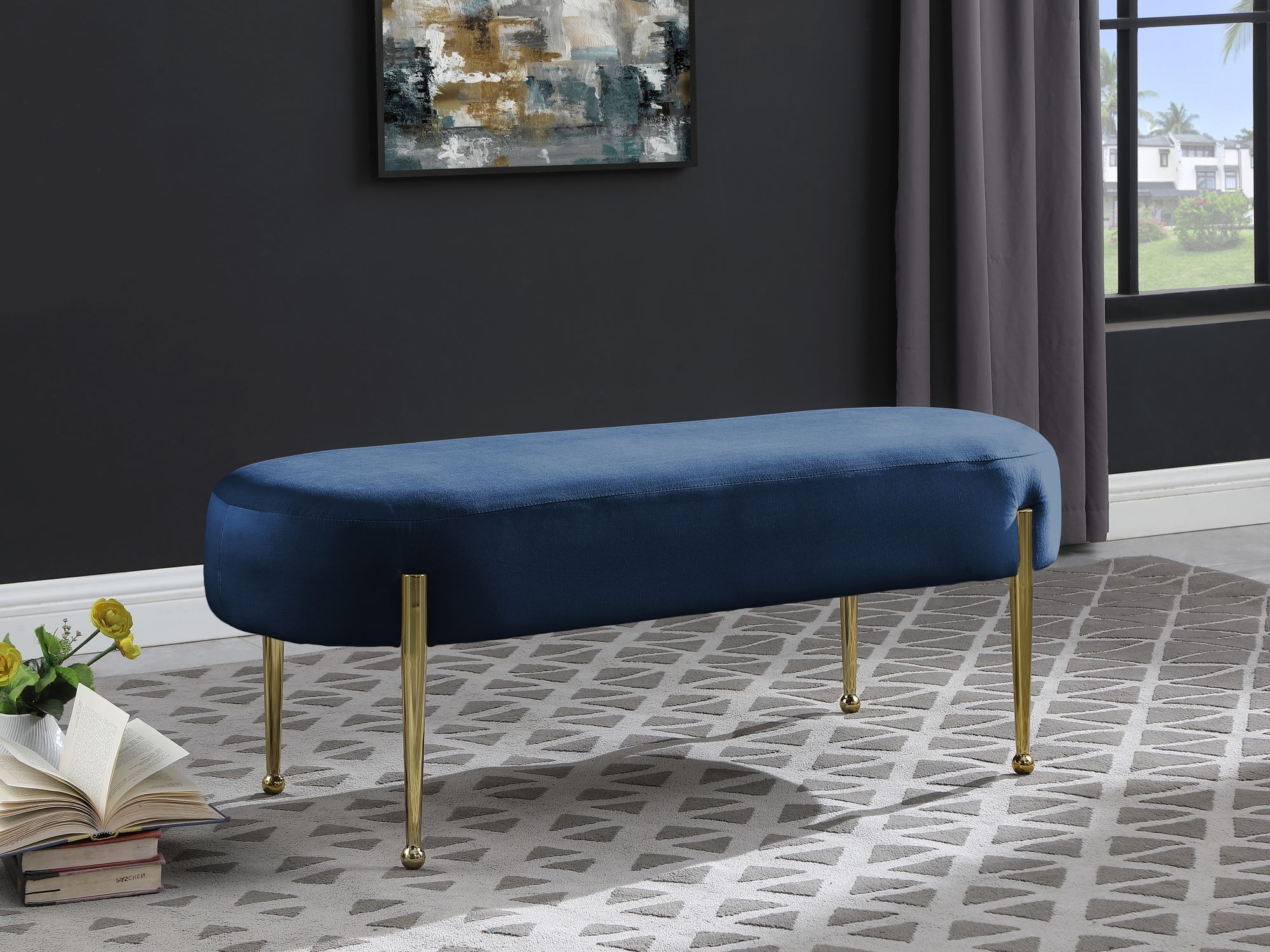 Gia Velvet Bench