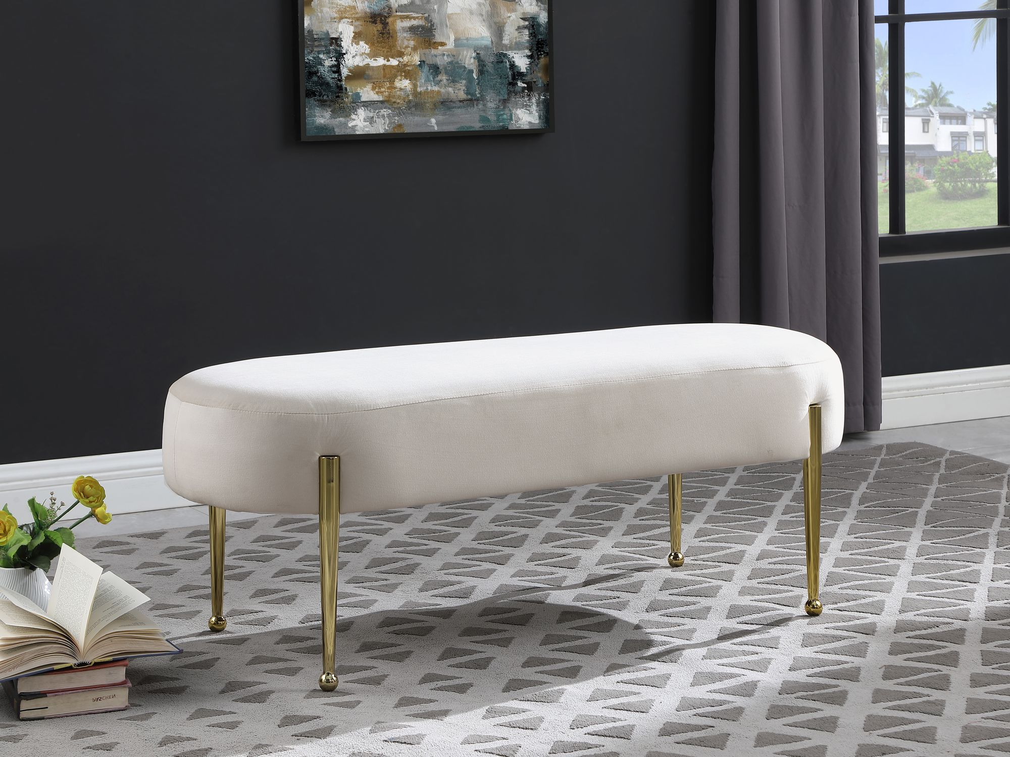 Gia Velvet Bench