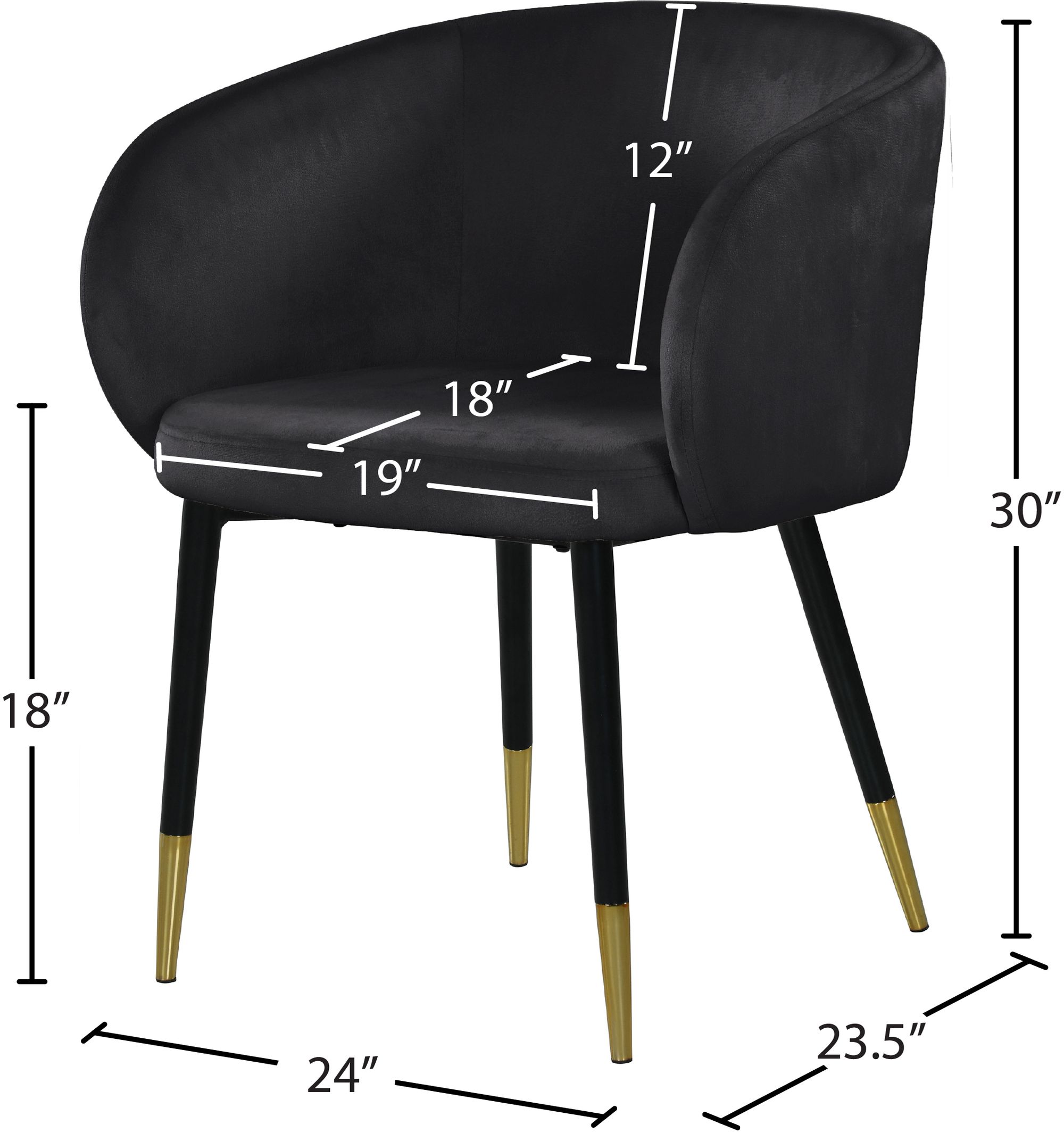 Louise Velvet Dining Chair