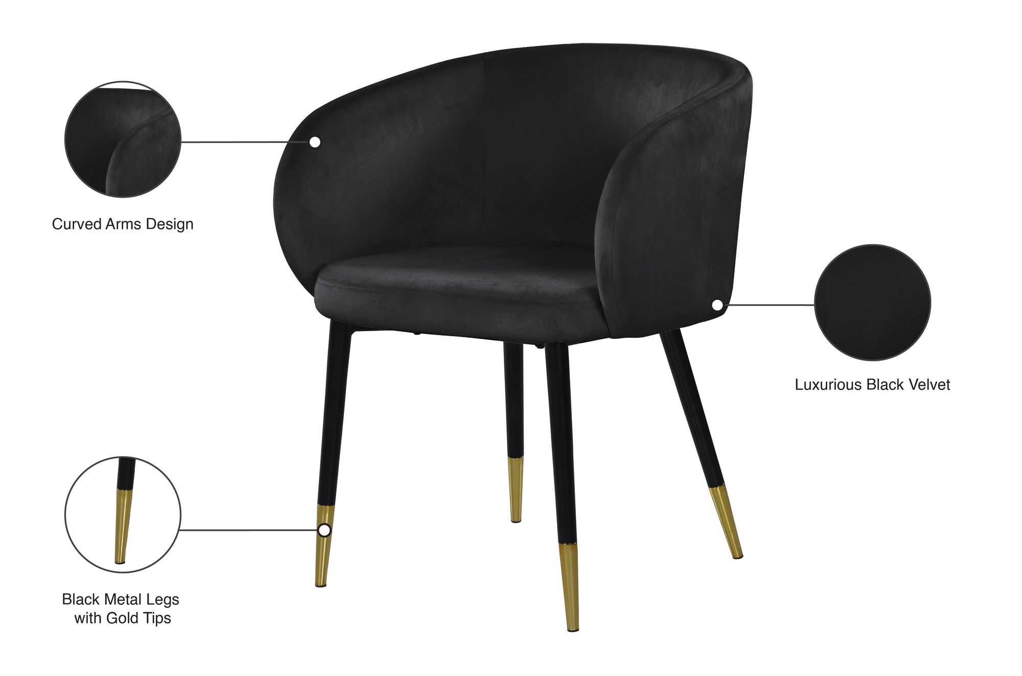 Louise Velvet Dining Chair