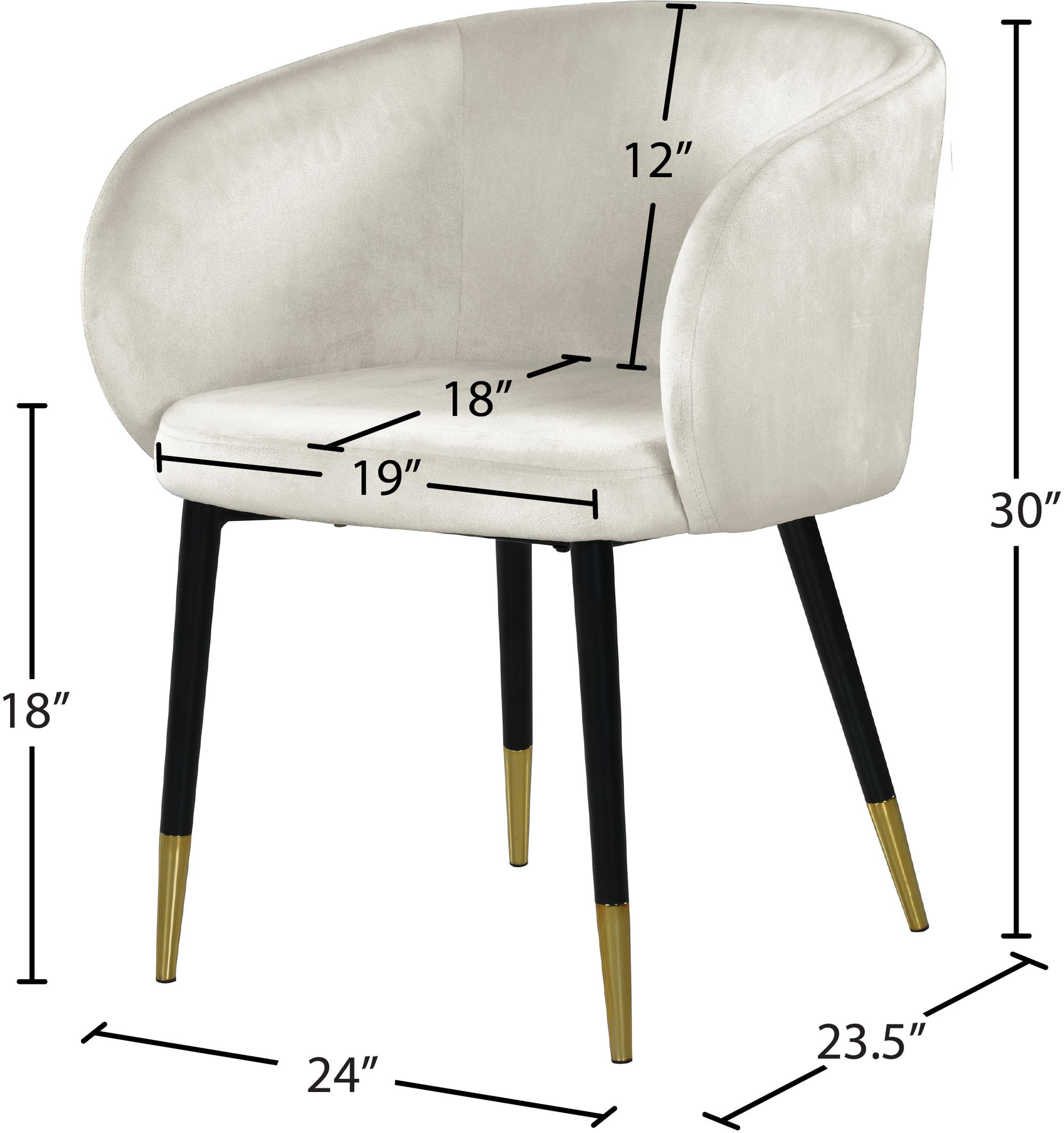 Louise Velvet Dining Chair