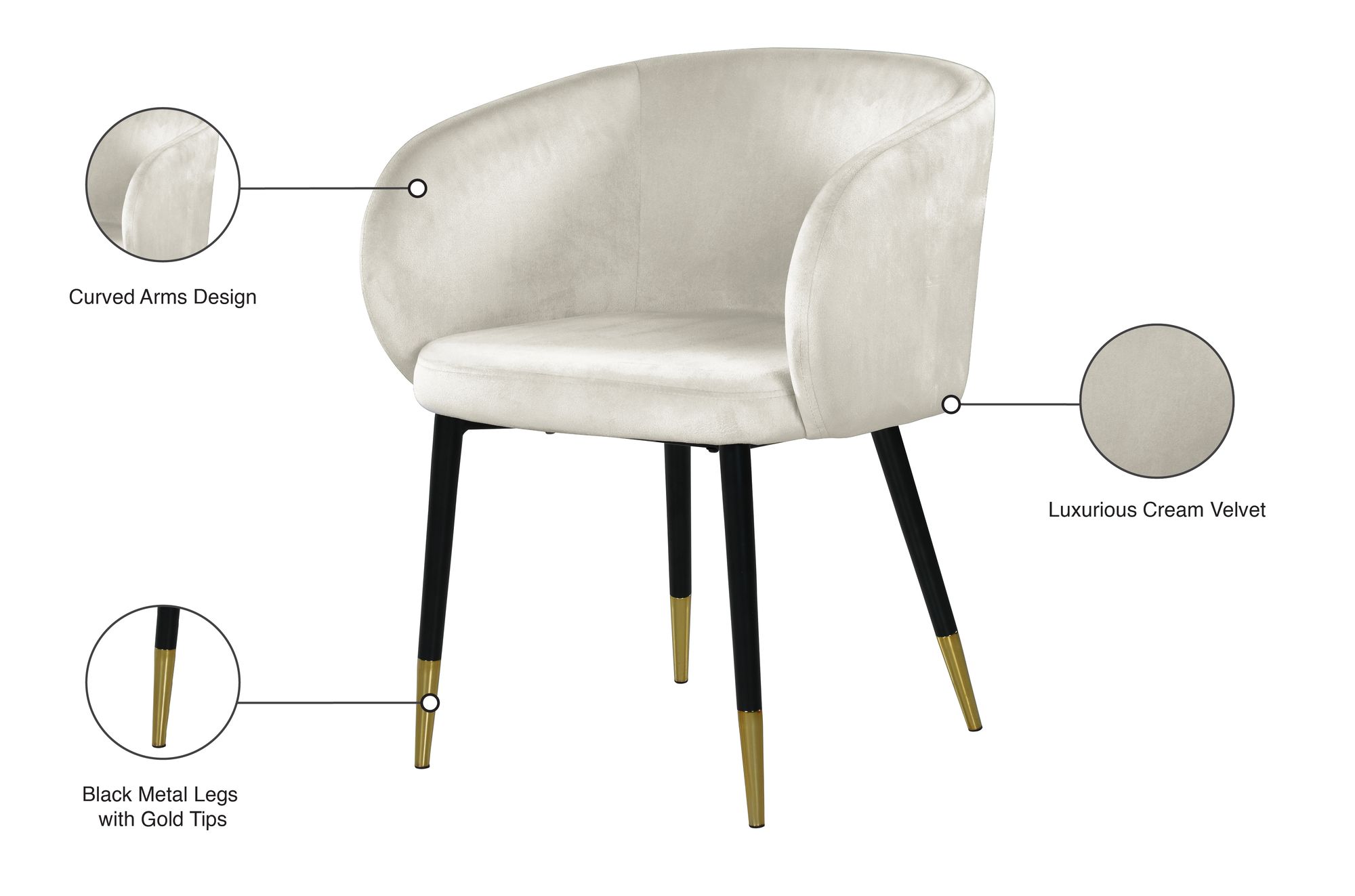 Louise Velvet Dining Chair