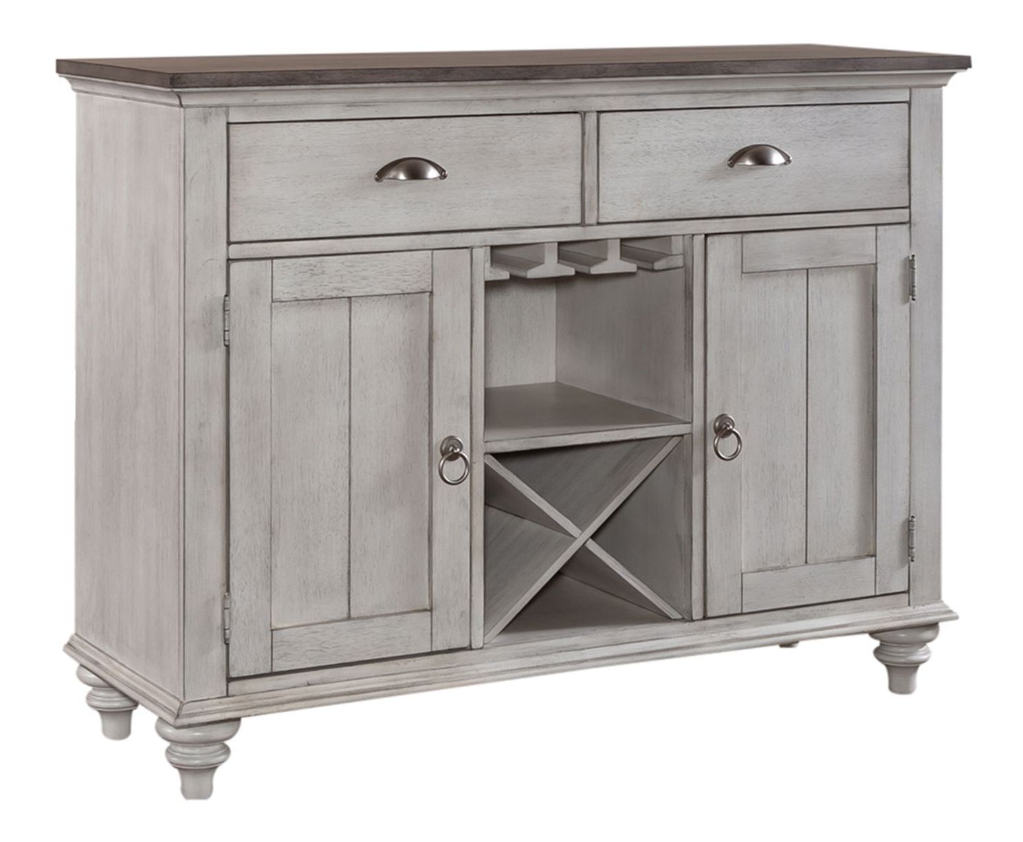 Ocean Isle Extendable Gathering Set | Antique White & Pine