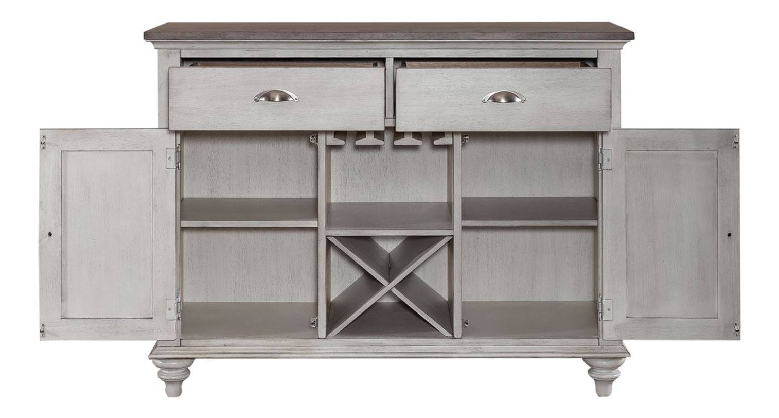 Ocean Isle Extendable Gathering Set | Antique White & Pine