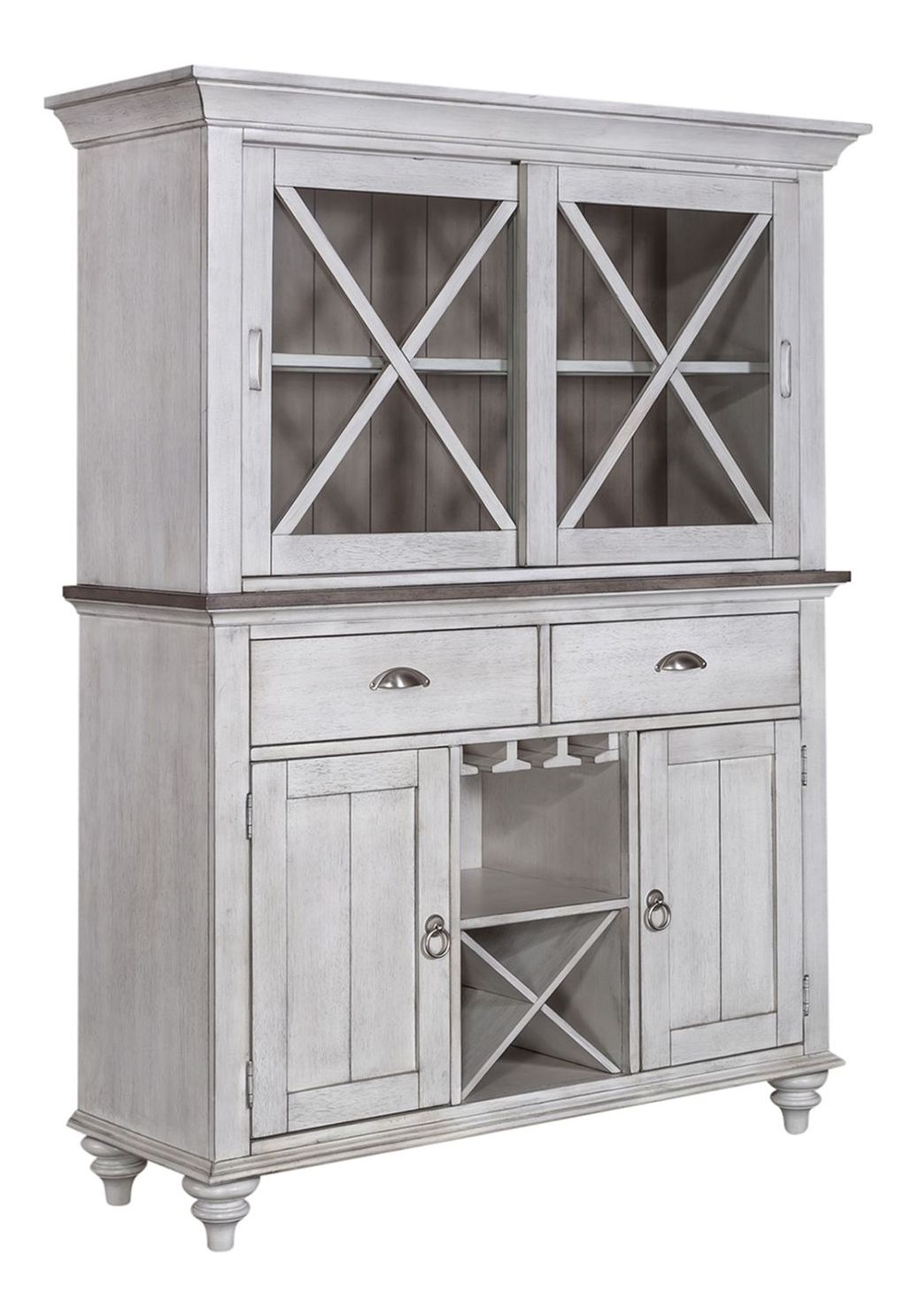 Ocean Isle Extendable Gathering Set | Antique White & Pine