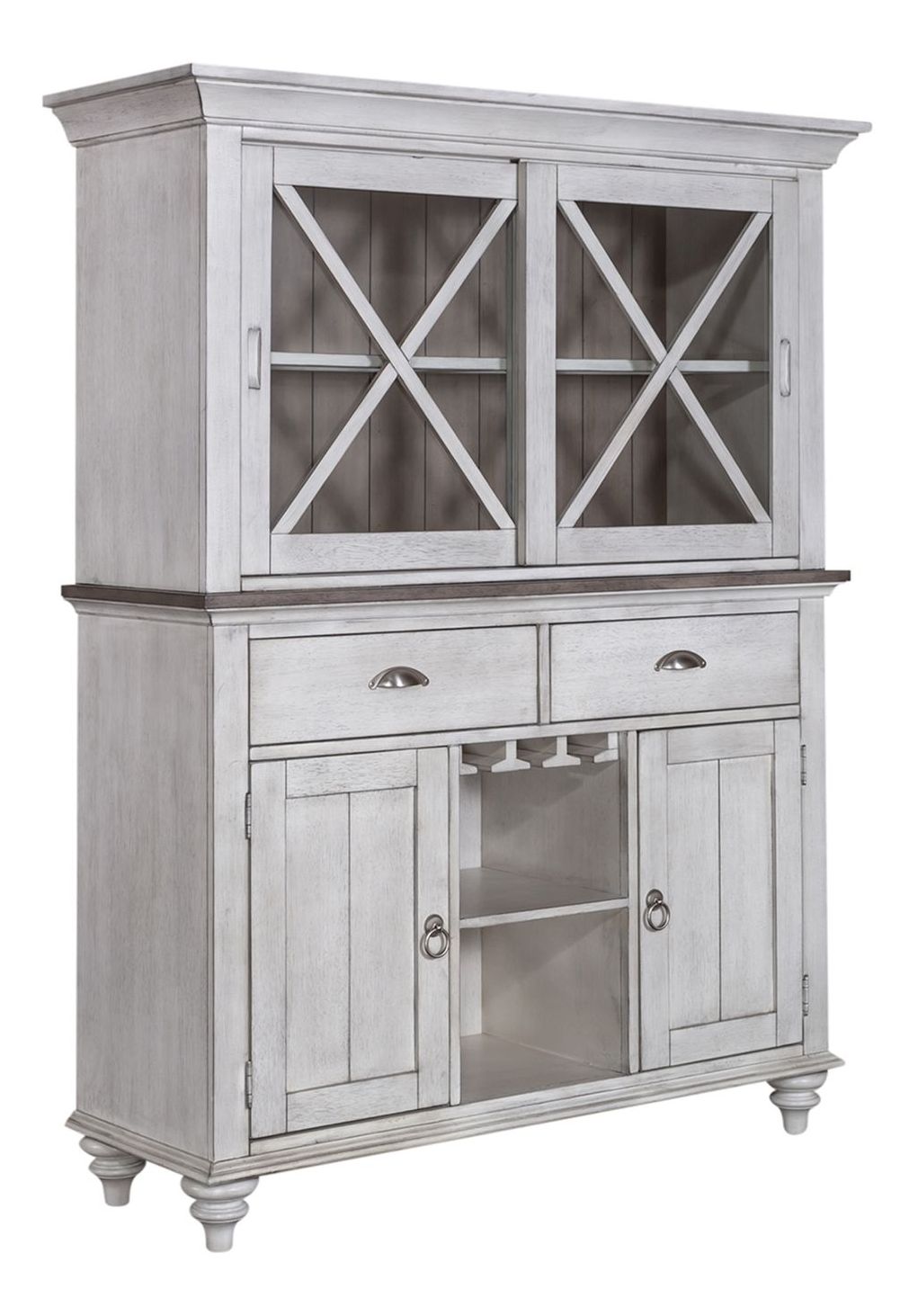 Ocean Isle Extendable Dining Set | Antique White & Pine