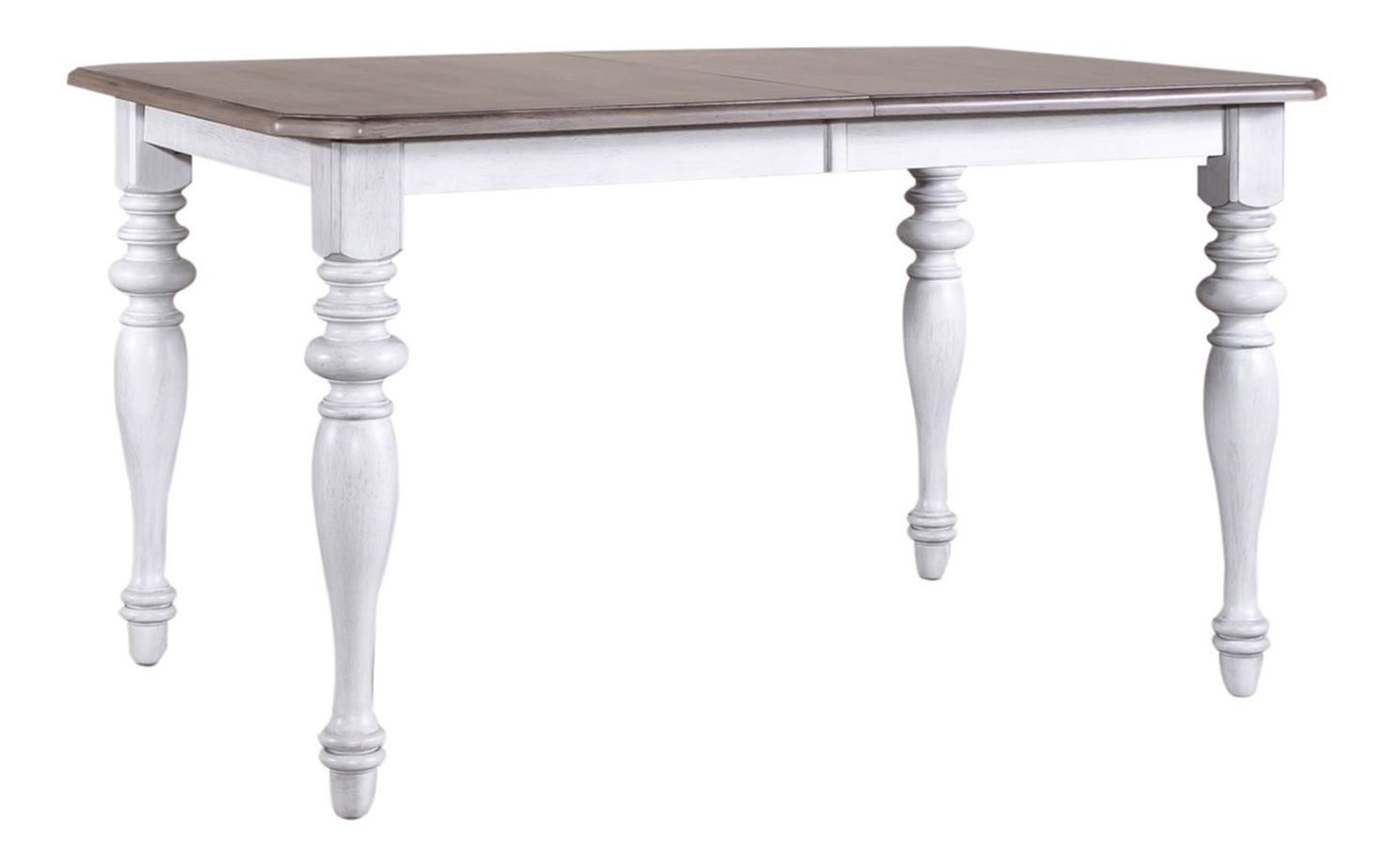 Ocean Isle Rectangular Wood Extendable Dining Table