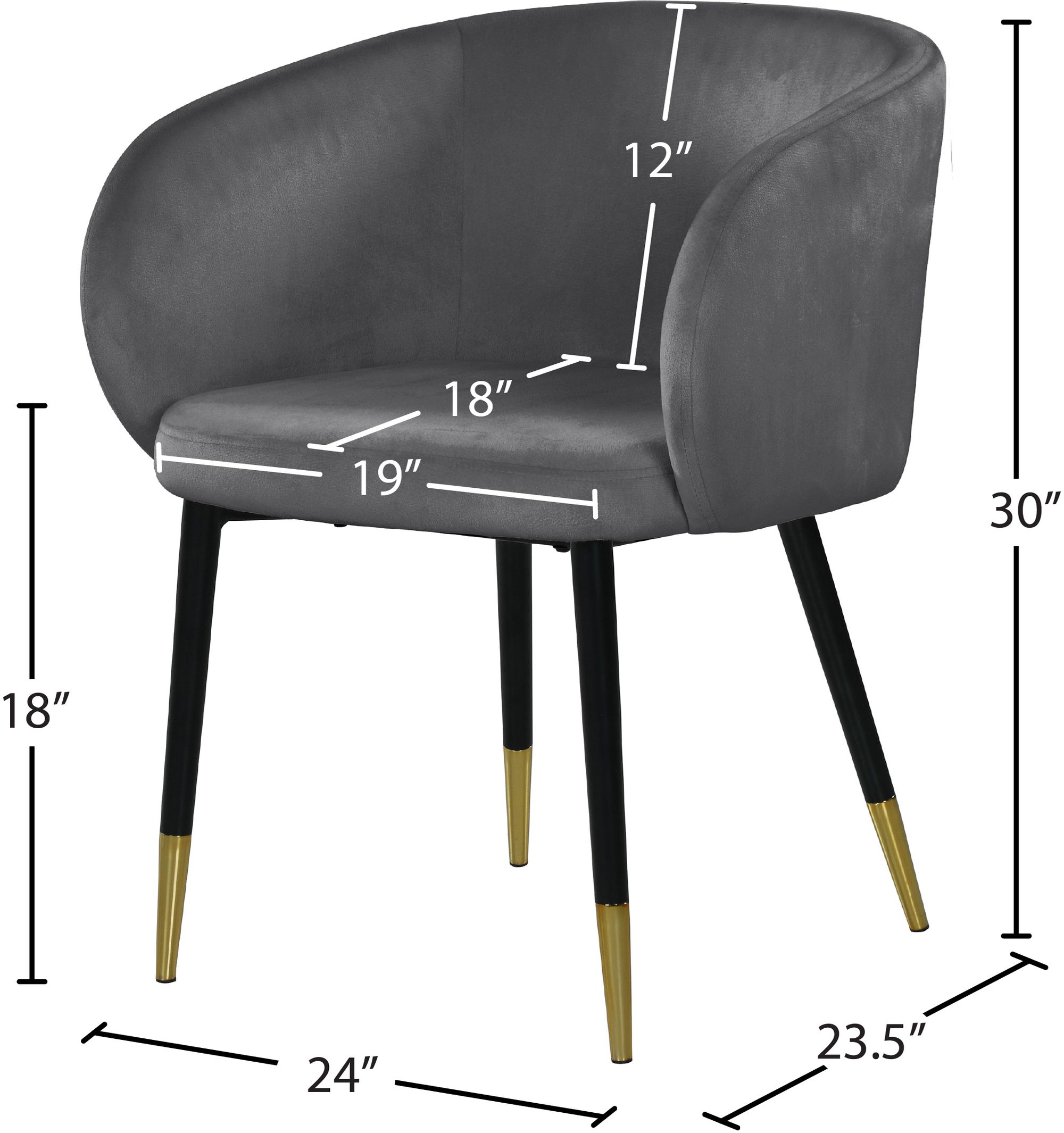 Louise Velvet Dining Chair