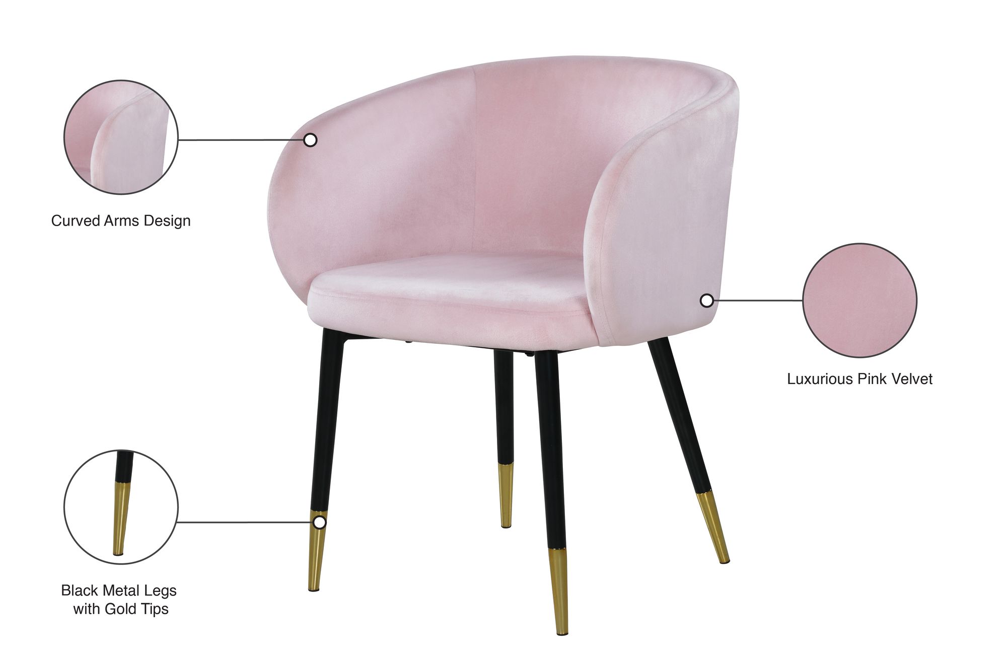 Louise Velvet Dining Chair