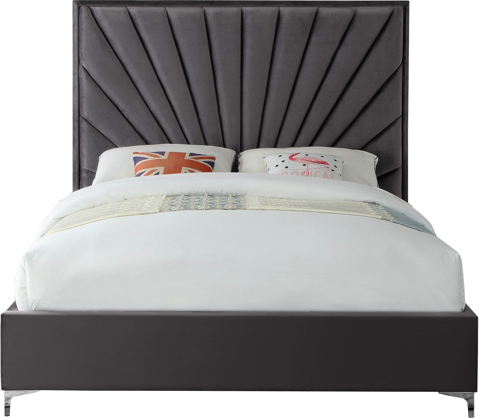 Eclipse Velvet Full Size Bed