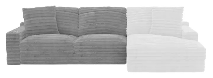 SM Comfrey Fabric L-Shaped Sectional Sofa