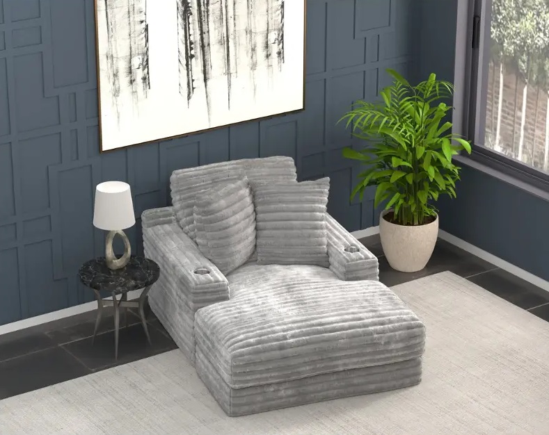 SM Comfrey Fabric Chaise