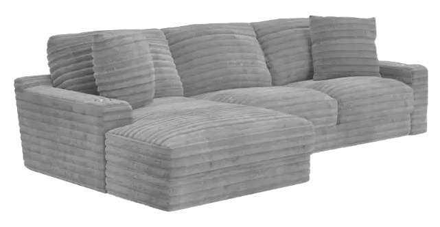 SM Comfrey Fabric L-Shaped Sectional Sofa