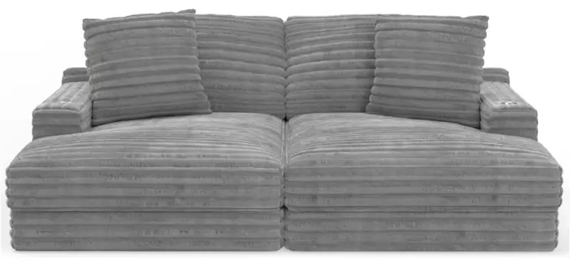 SM Comfrey Fabric Double Chaise Sofa