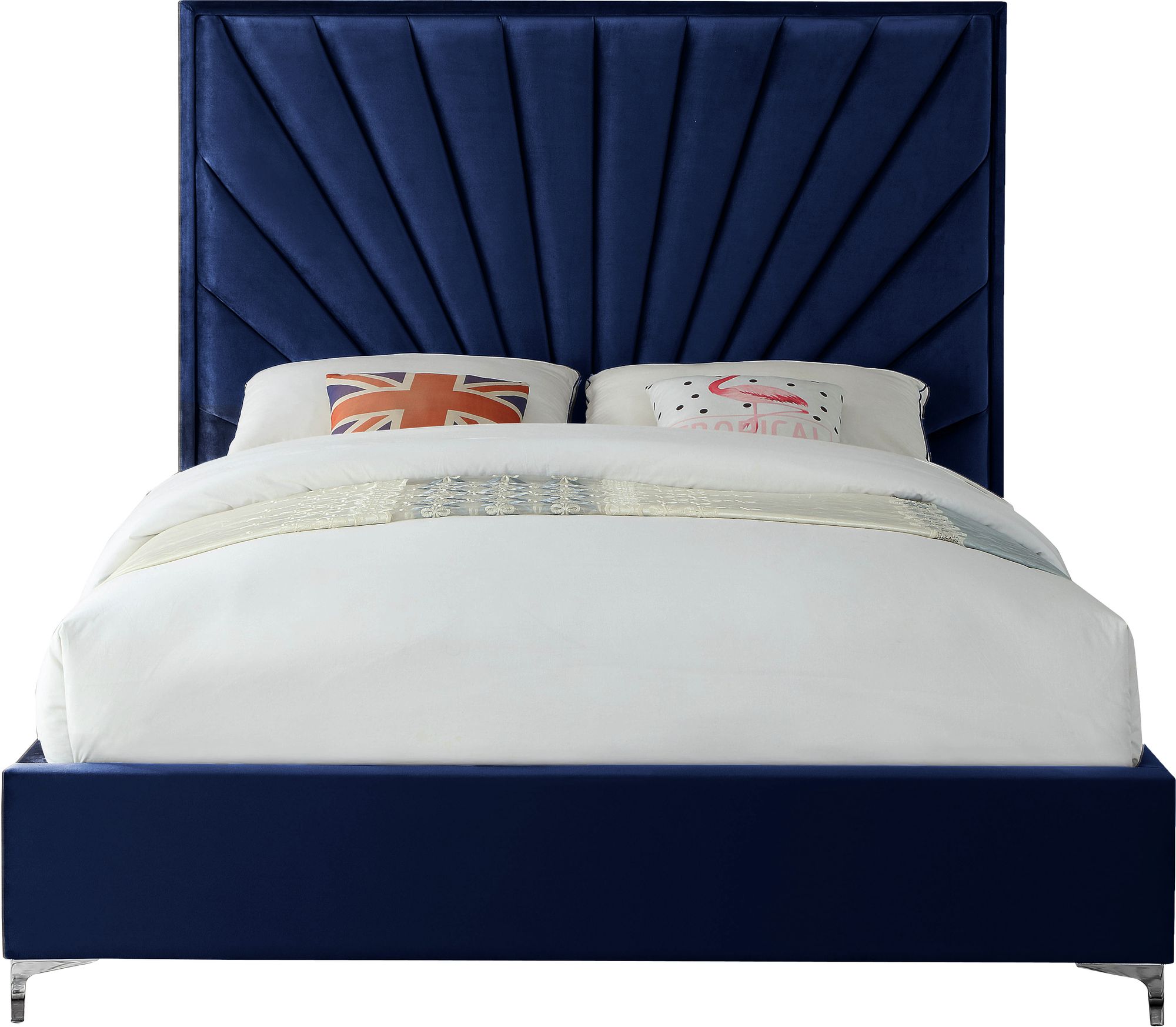 Eclipse Velvet Full Size Bed