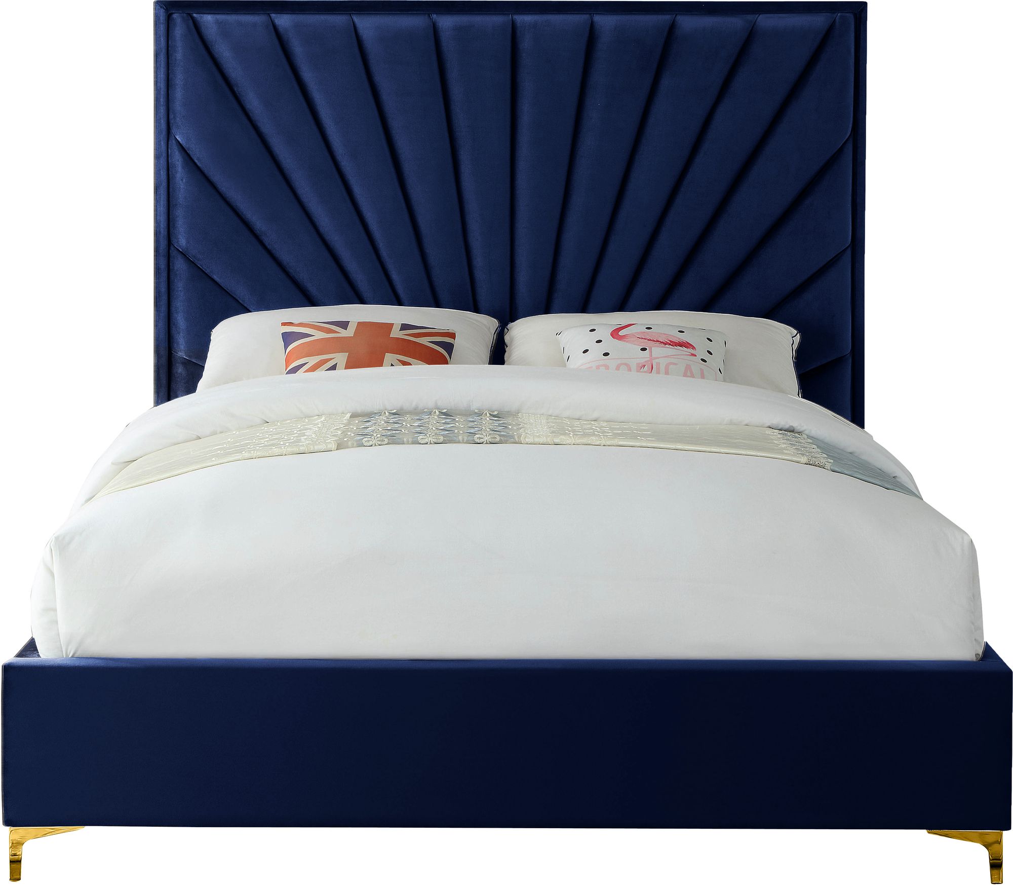 Eclipse Velvet King Size Bed