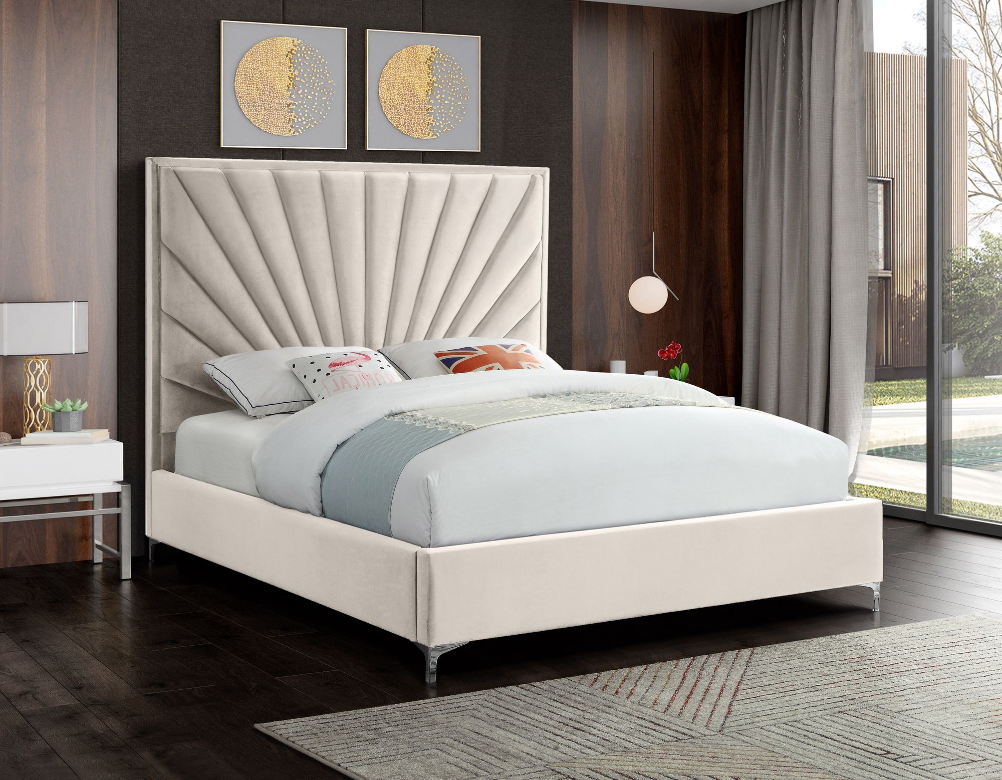 Eclipse Velvet Bed