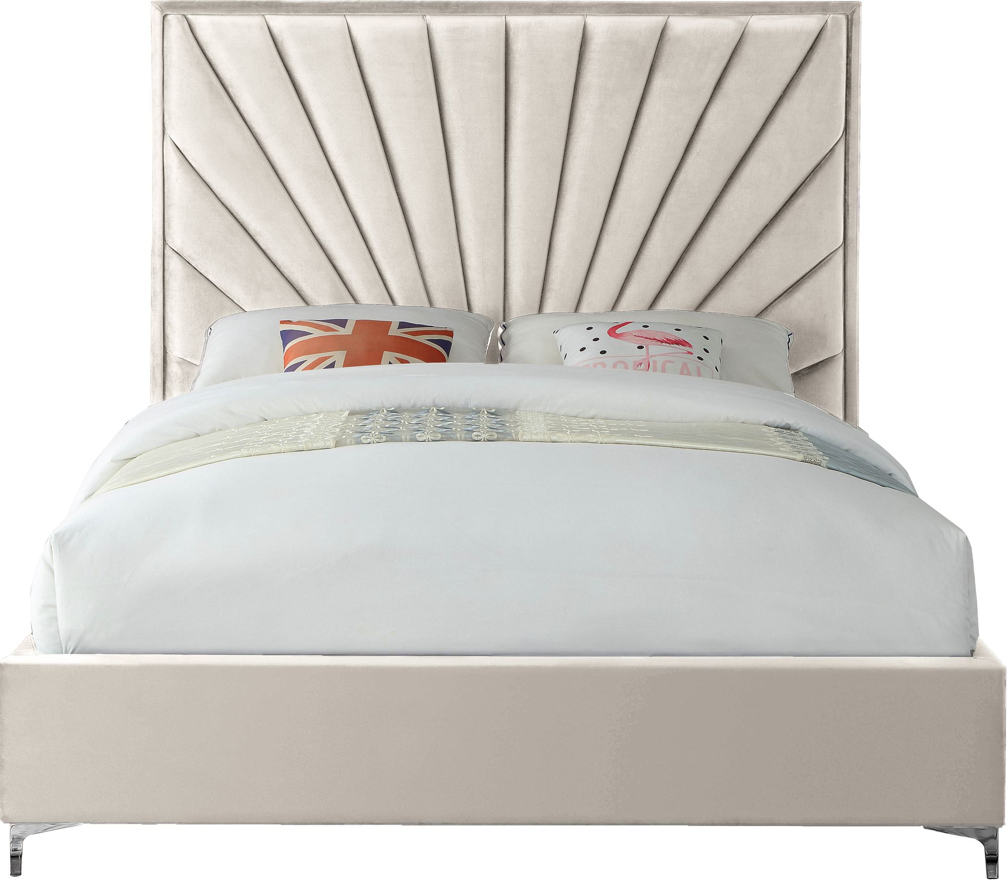 Eclipse Velvet King Size Bed