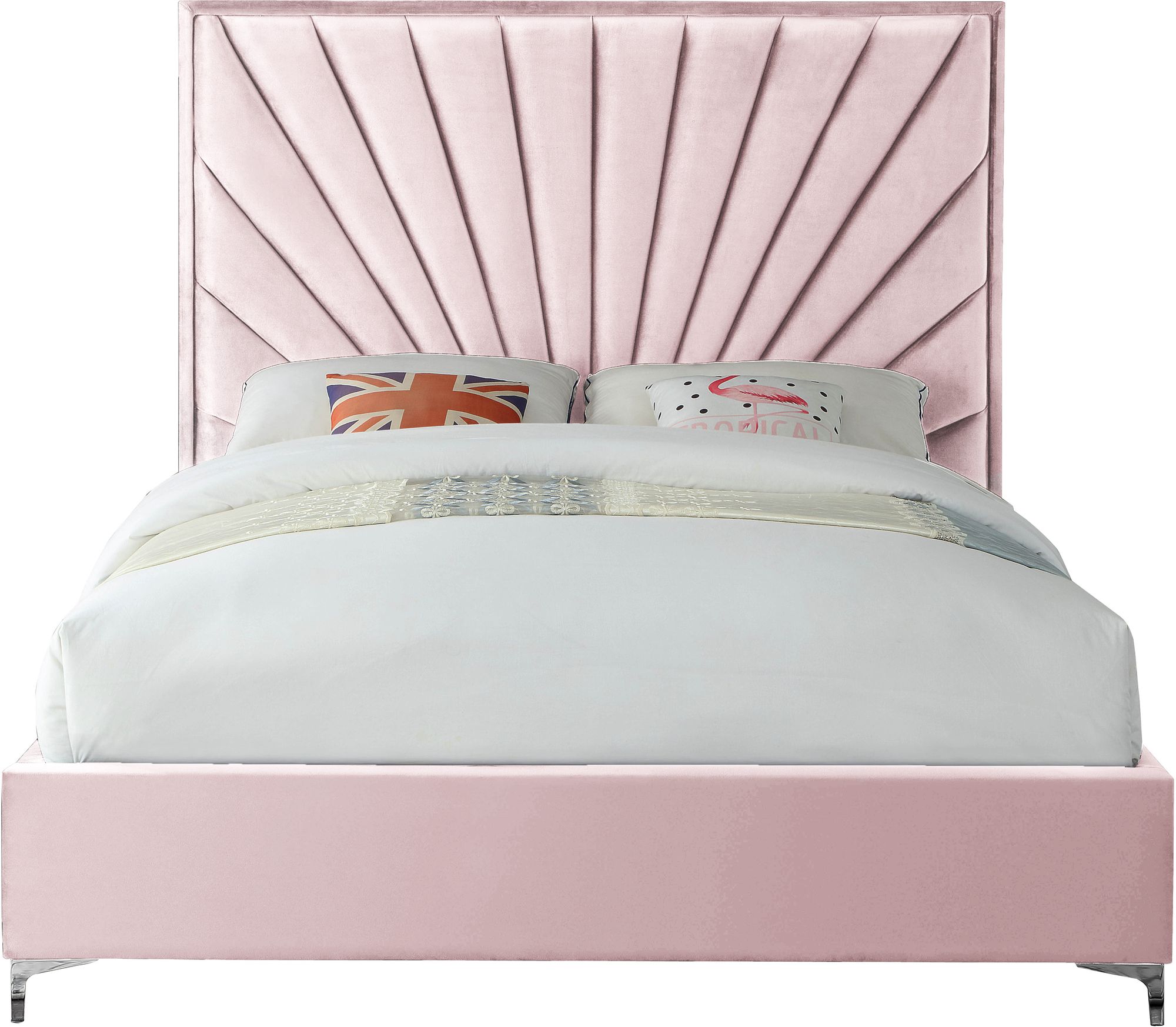 Eclipse Velvet Full Size Bed