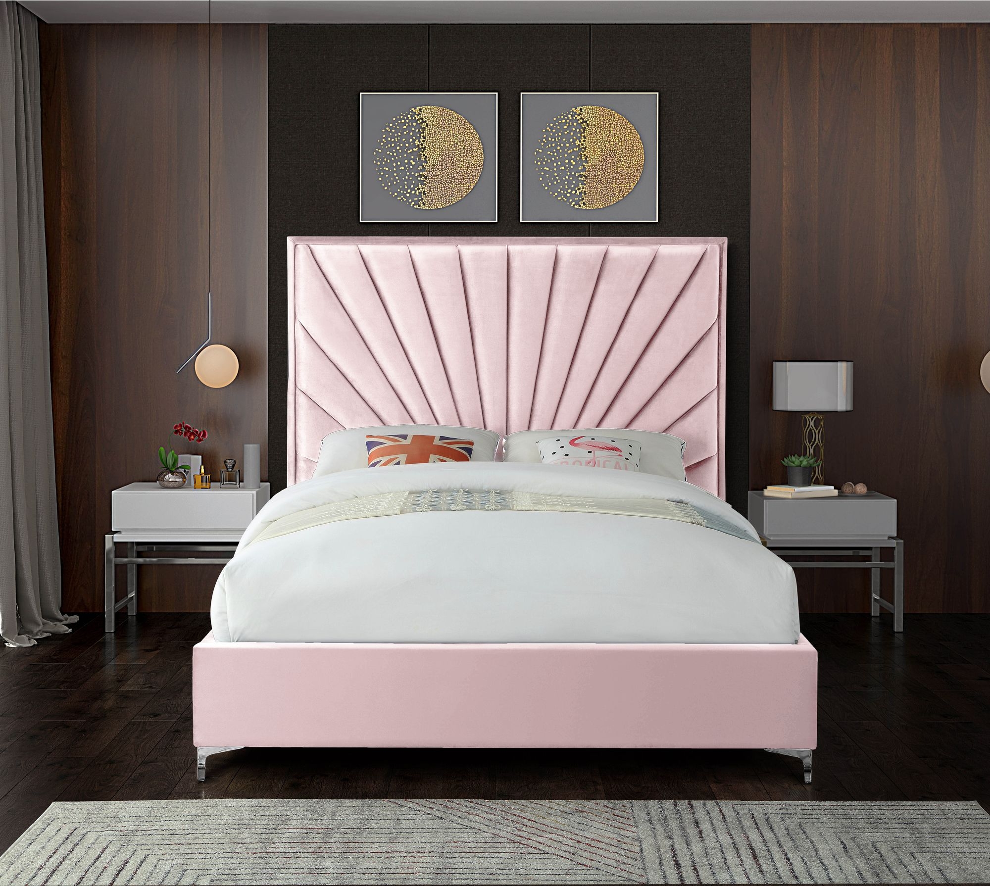 Eclipse Velvet Bed