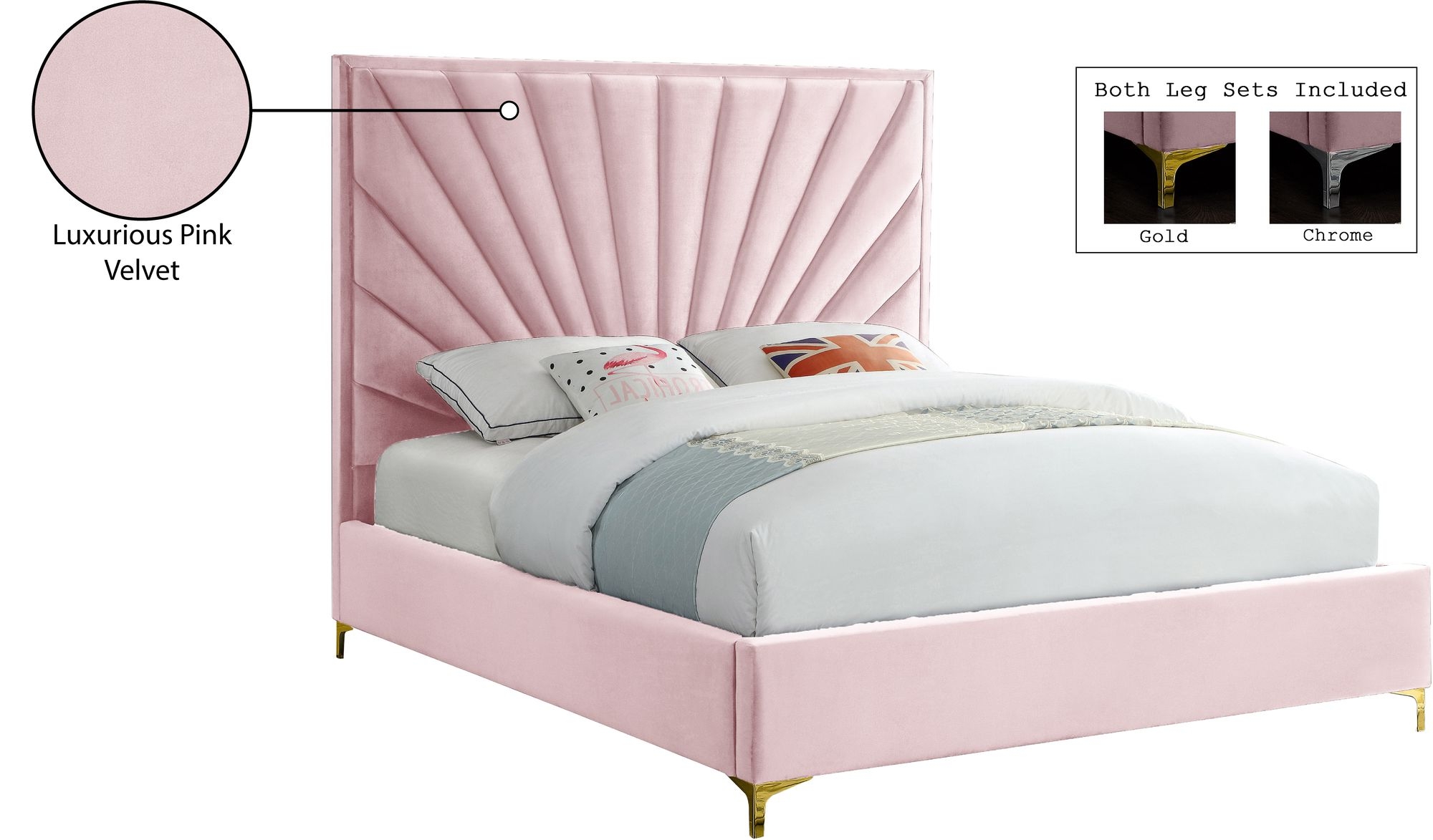Eclipse Velvet Bed