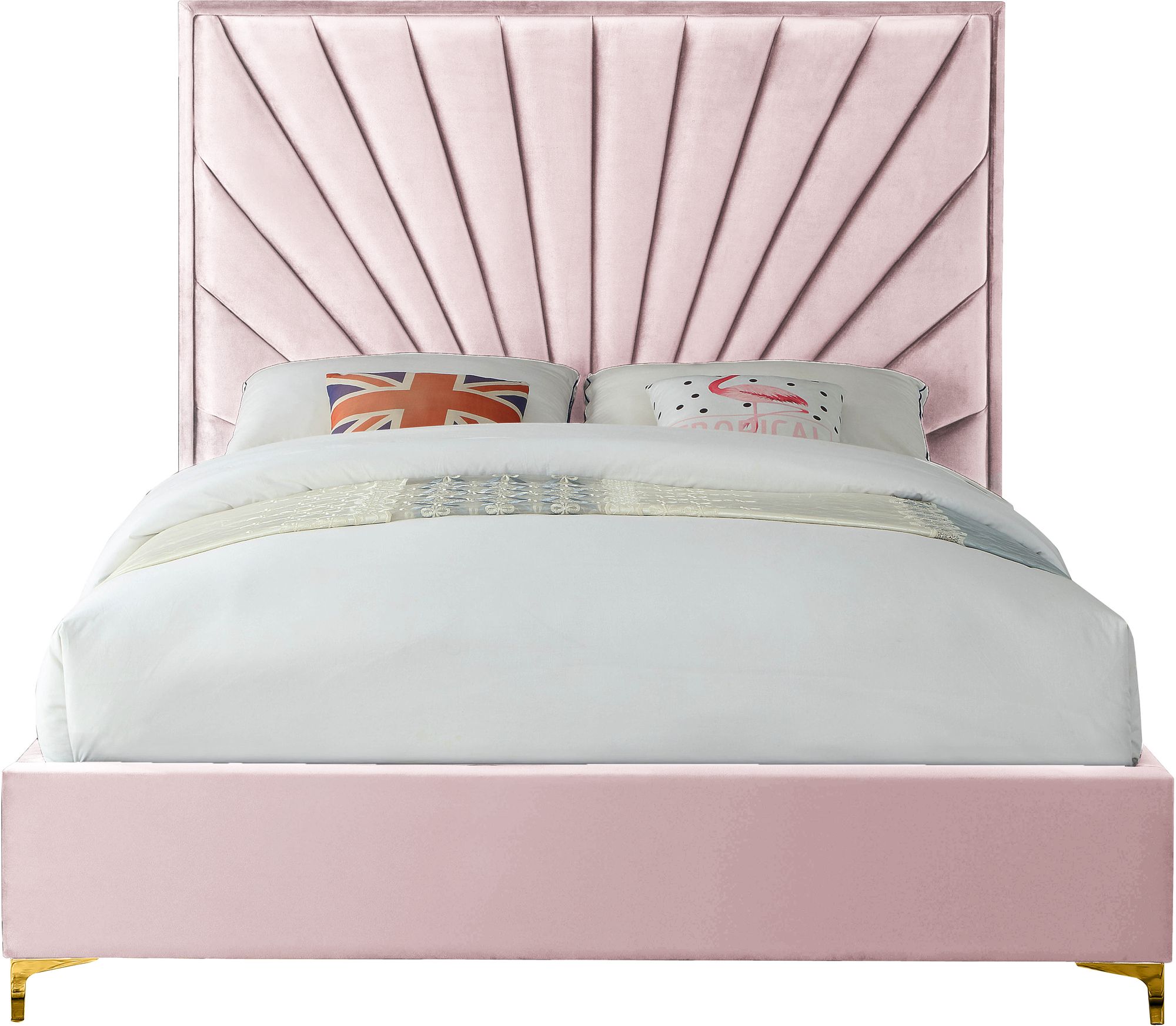 Eclipse Velvet King Size Bed