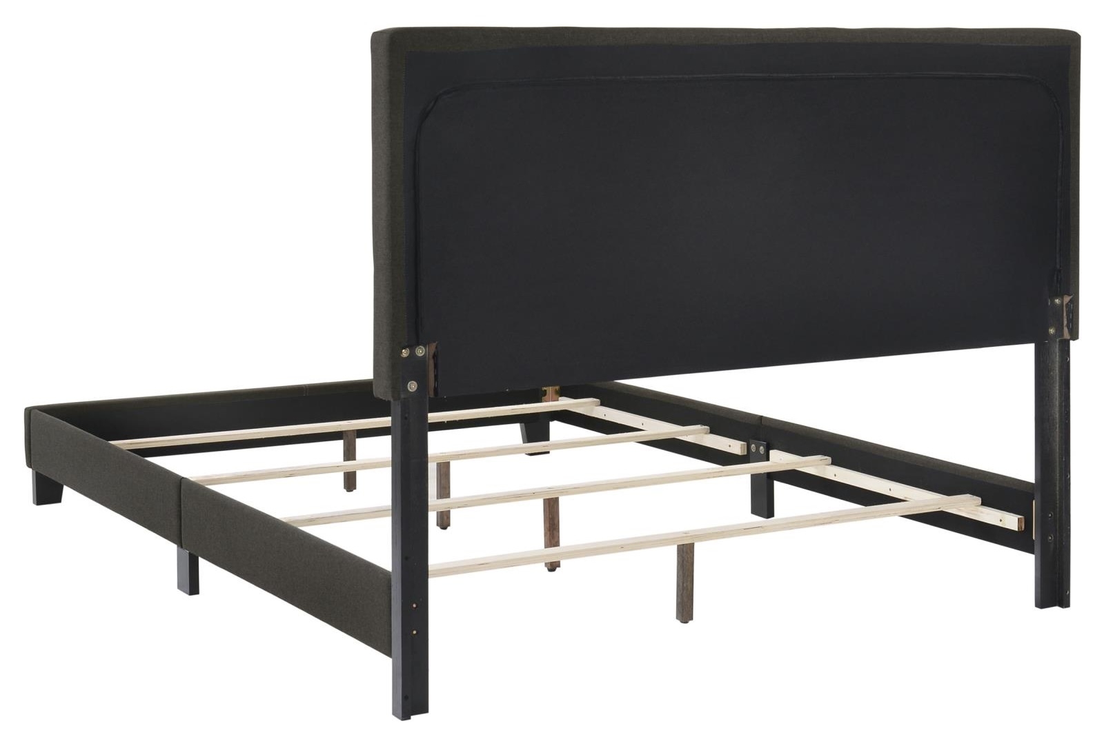 Mapes Fabric Upholstered Tufted Bed, Full Size