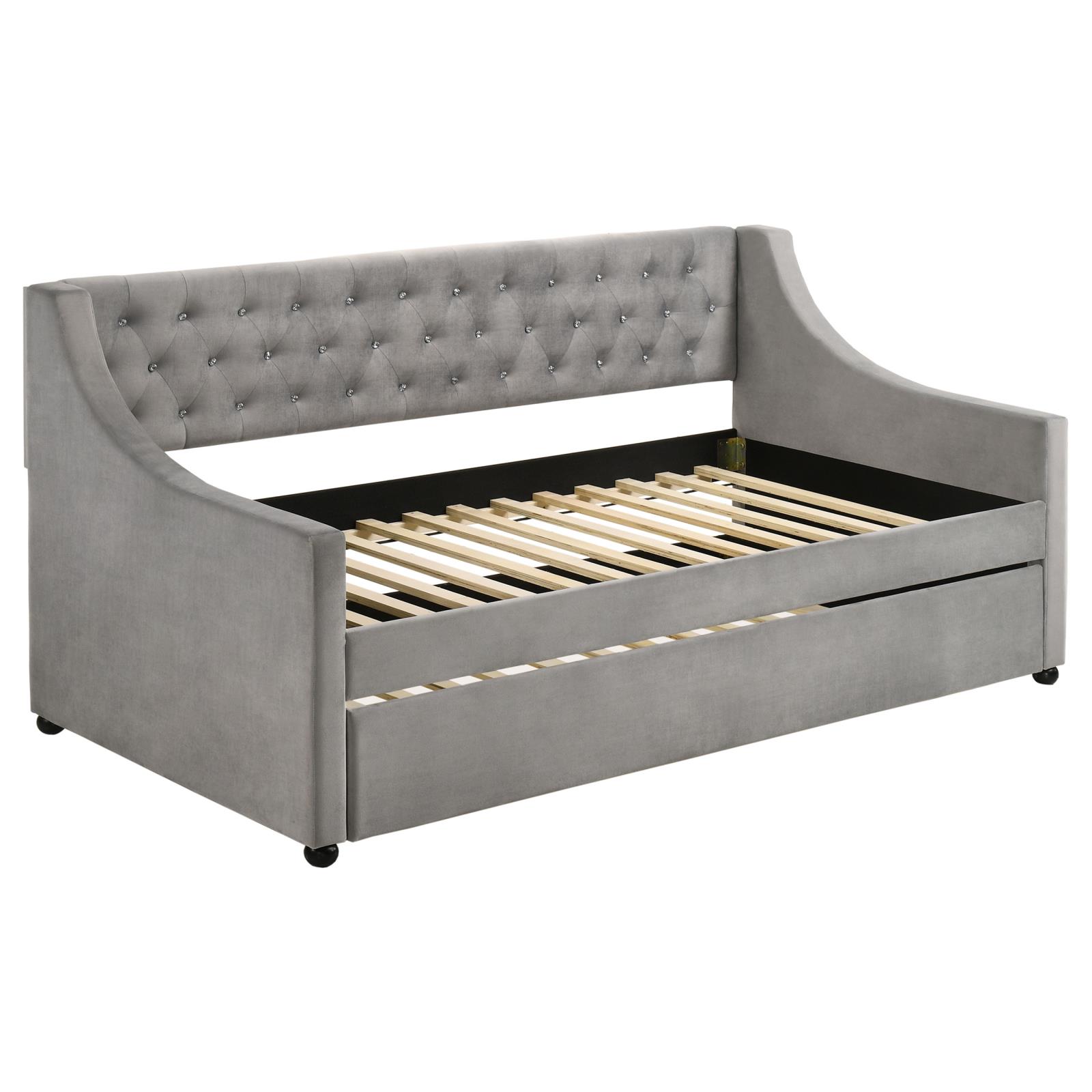 Chatsboro Velvet Twin Daybed with Trundle