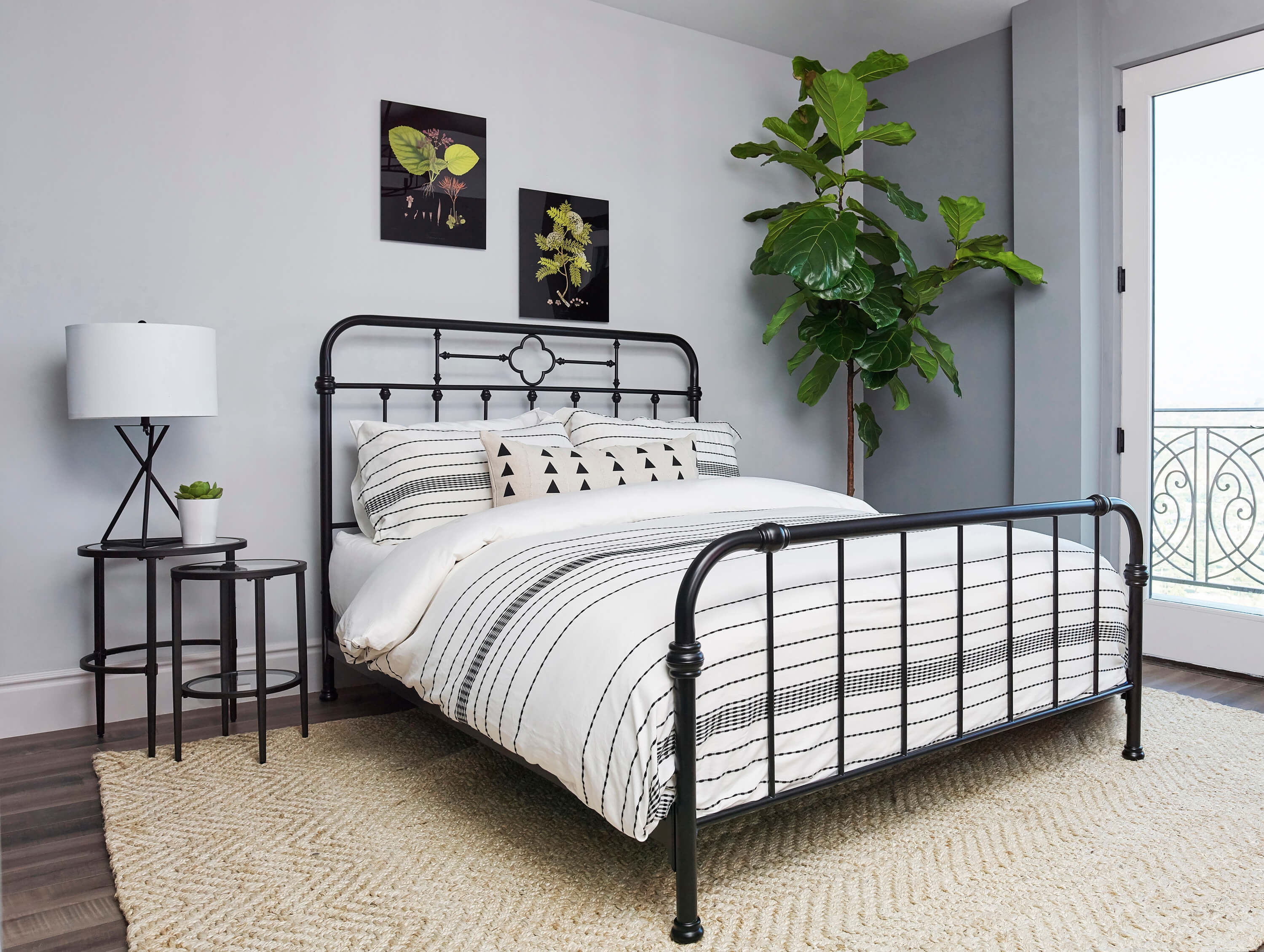 Packlan Metal Panel Bed, Eastern King Size