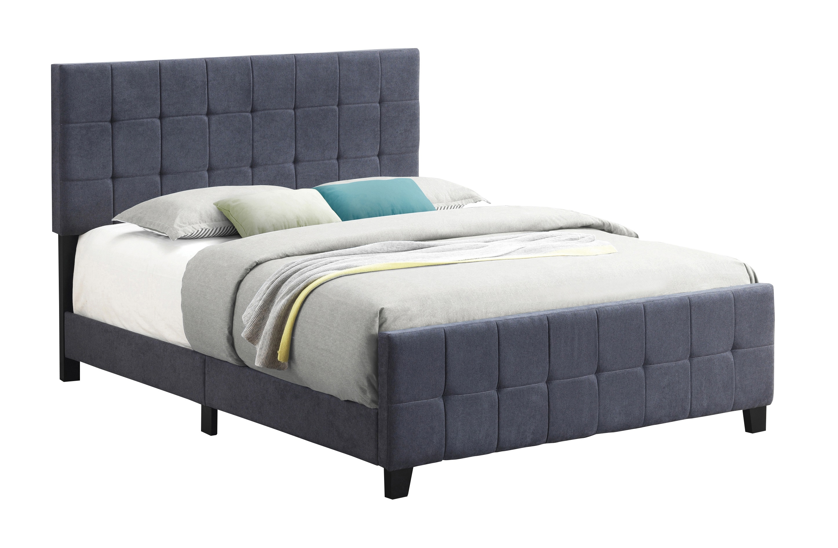 Fairfield Fabric Upholstered Panel Bed, Eastern King Size