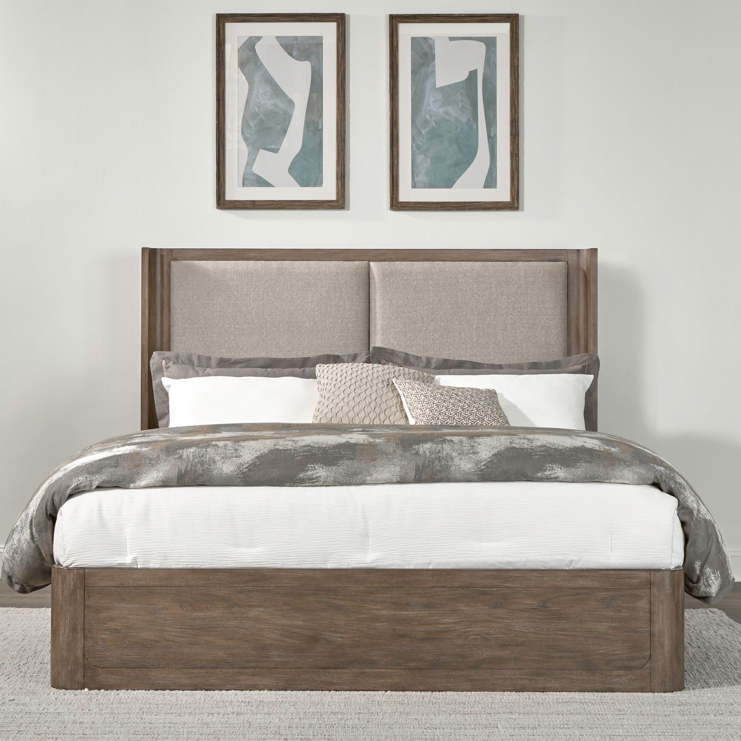 South Bend Shelter Upholstered Bed | Burnished Clay
