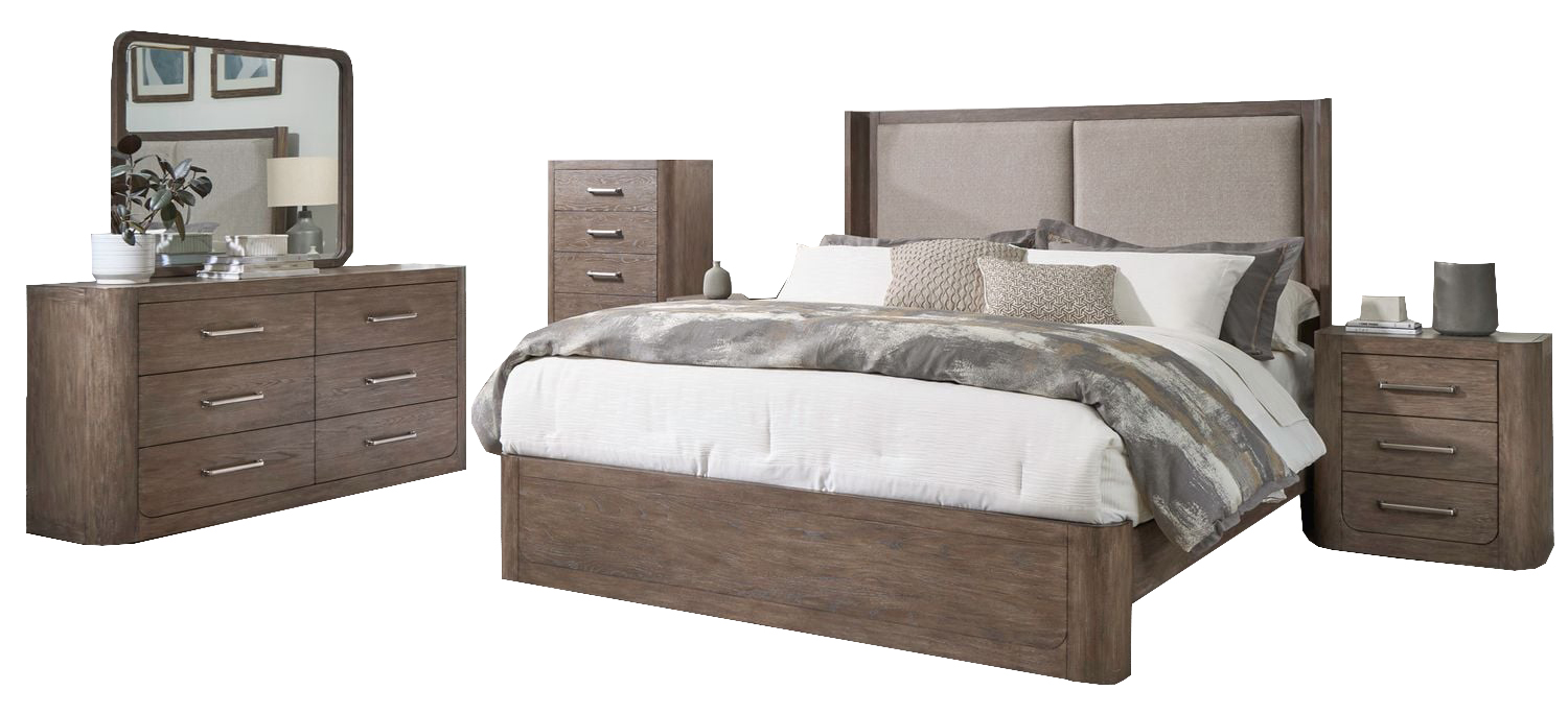 South Bend Upholstered Bedroom Set | Burnished Clay