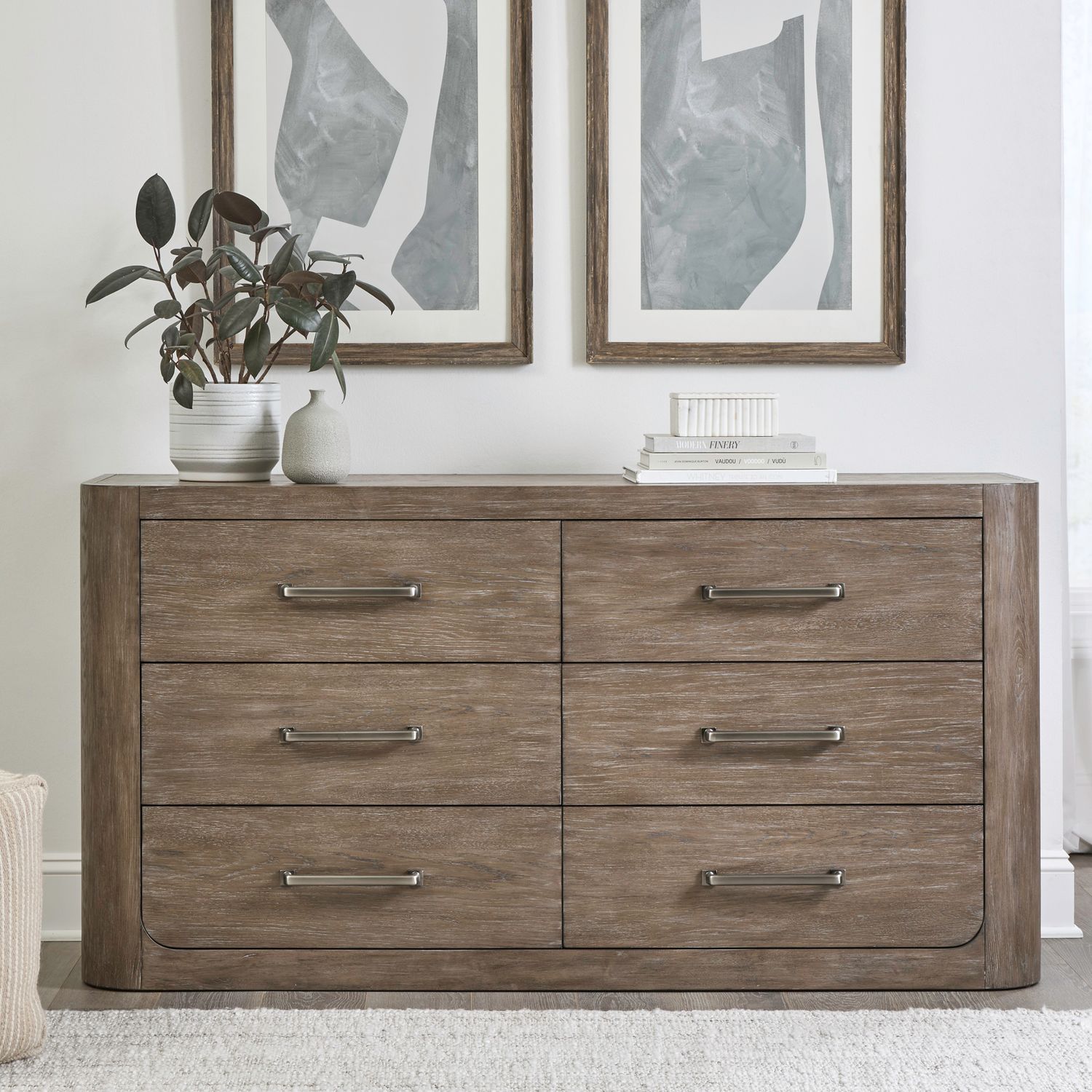 South Bend Wood Dresser w/6 Drawers