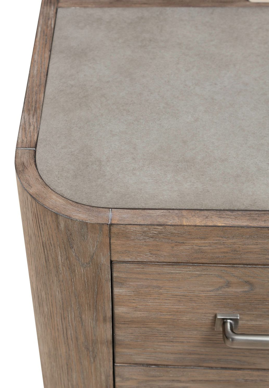South Bend Wood Nightstand w/Charging Station & 3 Drawers