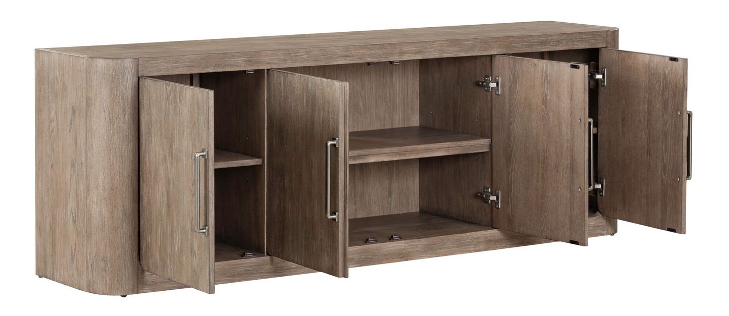 South Bend Wood 82-Inch TV Console w/4 Doors