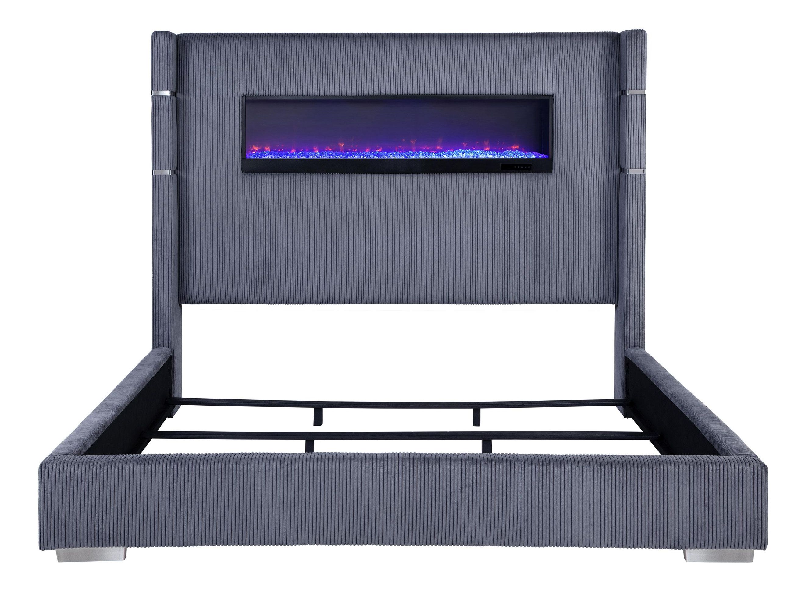 Tisdall Upholstered King Flame Visualizer Bed