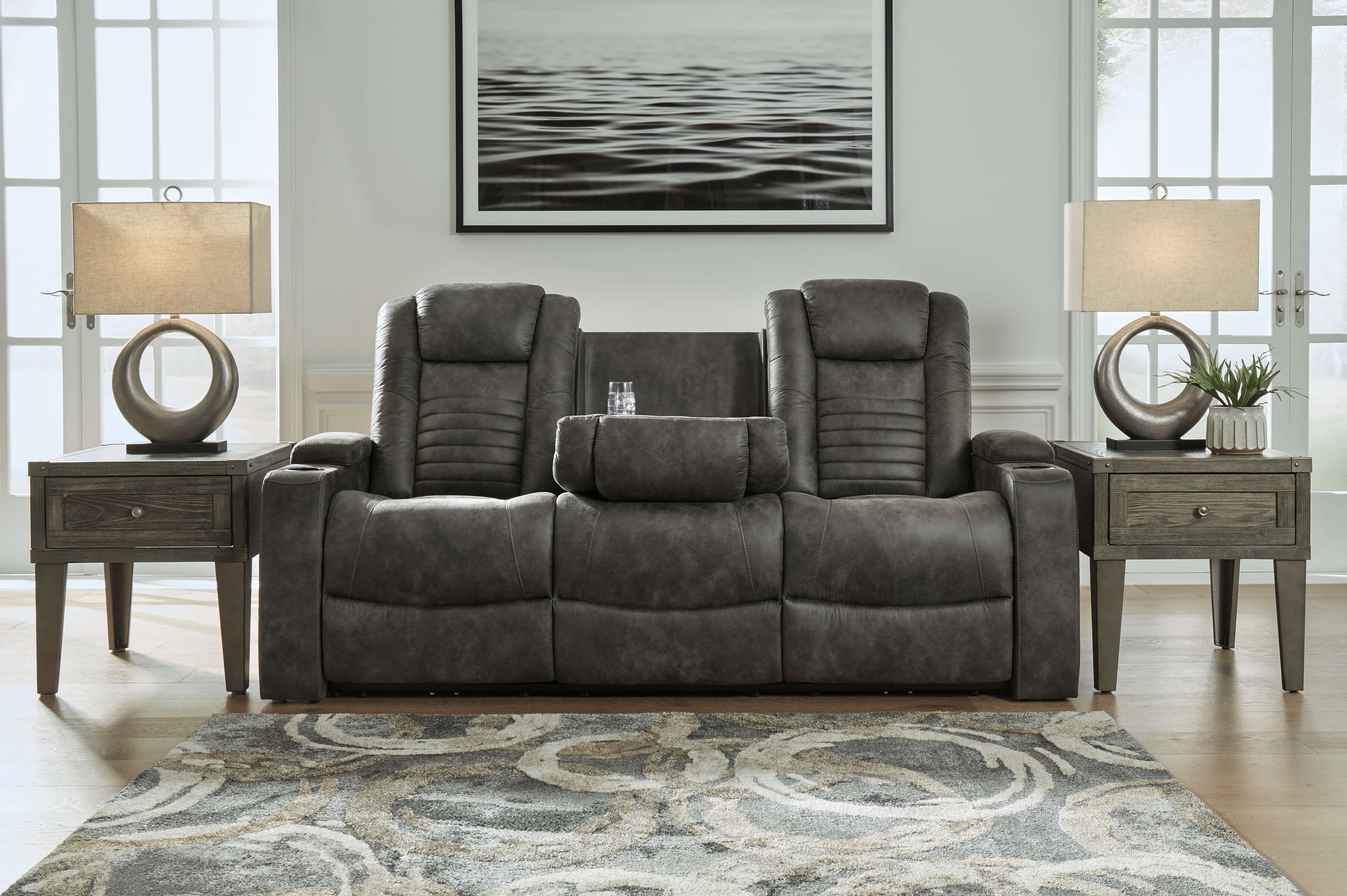 Soundcheck Polyester Power Reclining Living Room Set