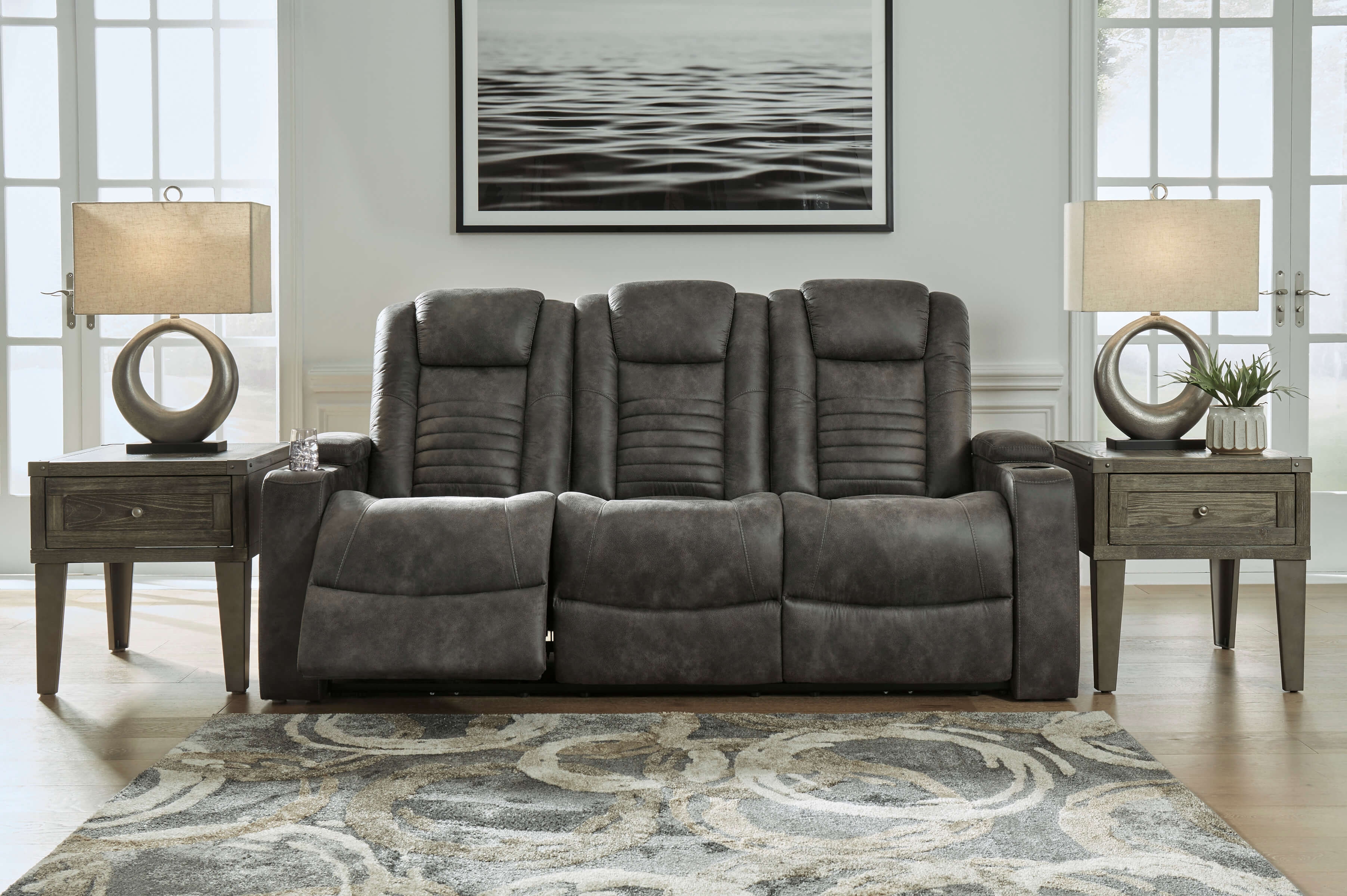 Soundcheck Polyester Power Reclining Living Room Set