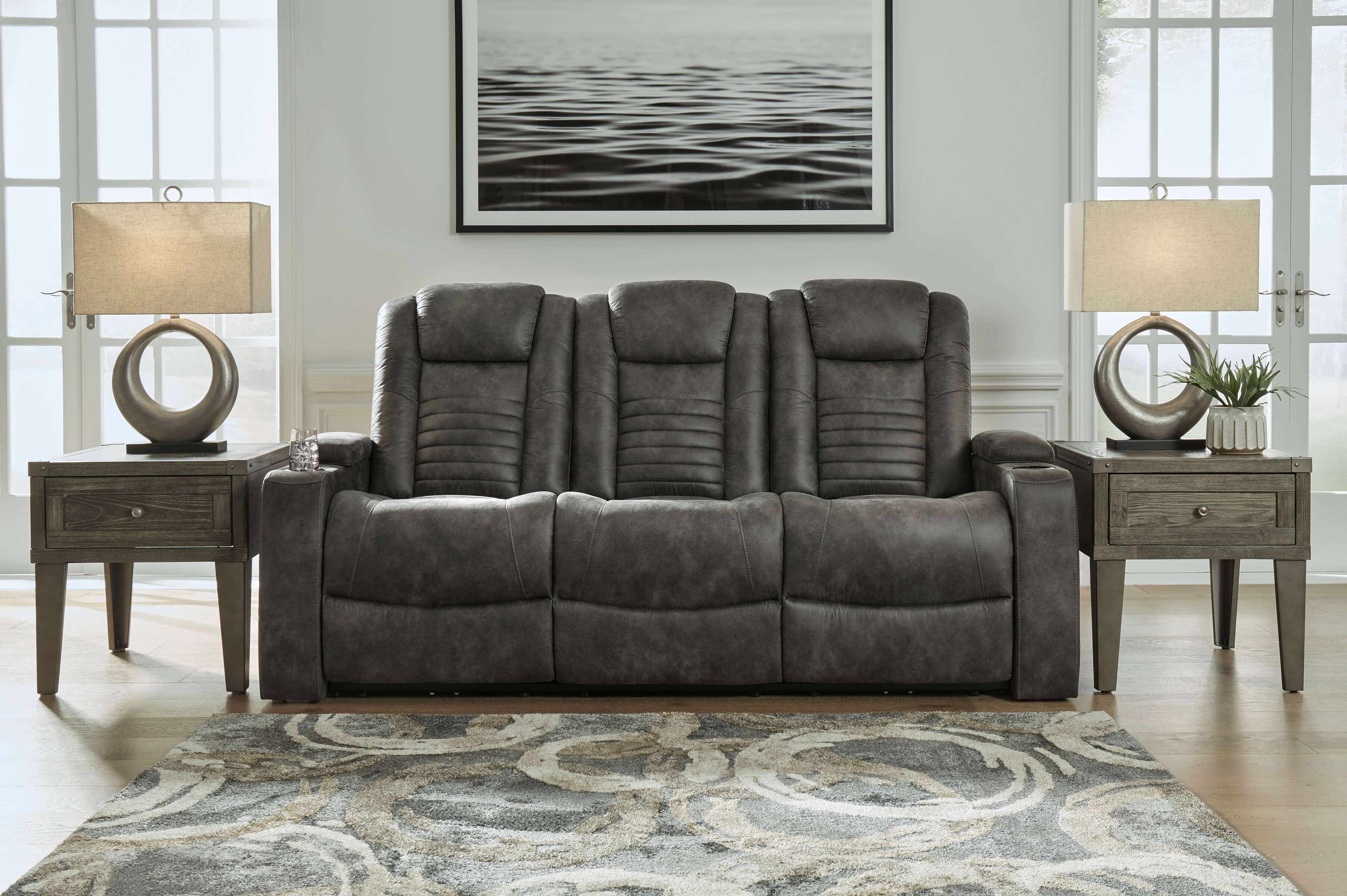Soundcheck Polyester Power Reclining Living Room Set