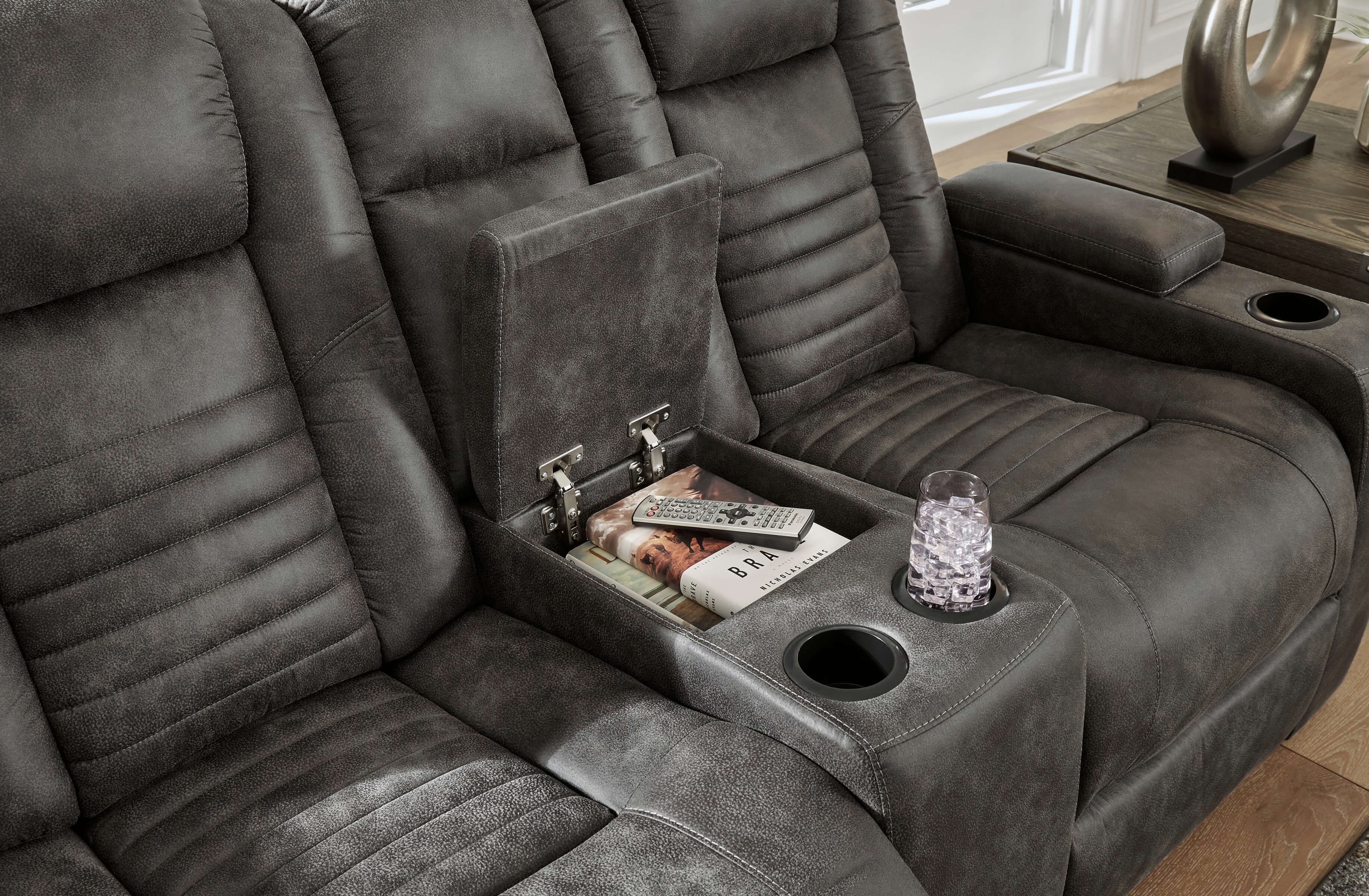 Ashley Soundcheck Loveseat with Console