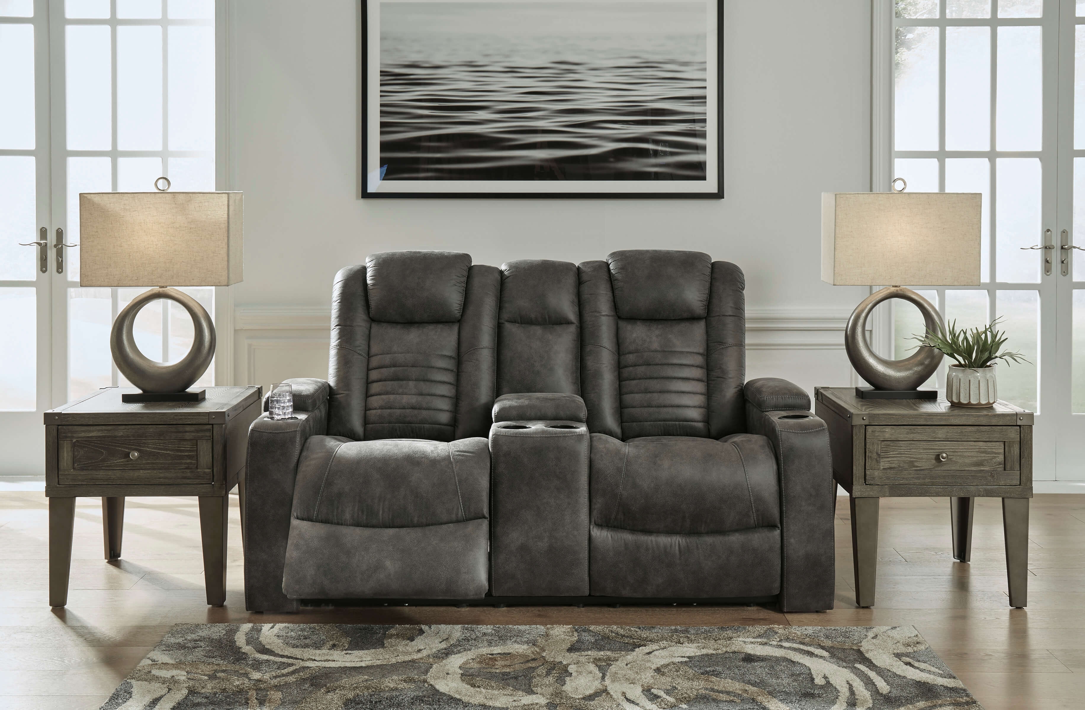 Soundcheck Polyester Power Reclining Living Room Set