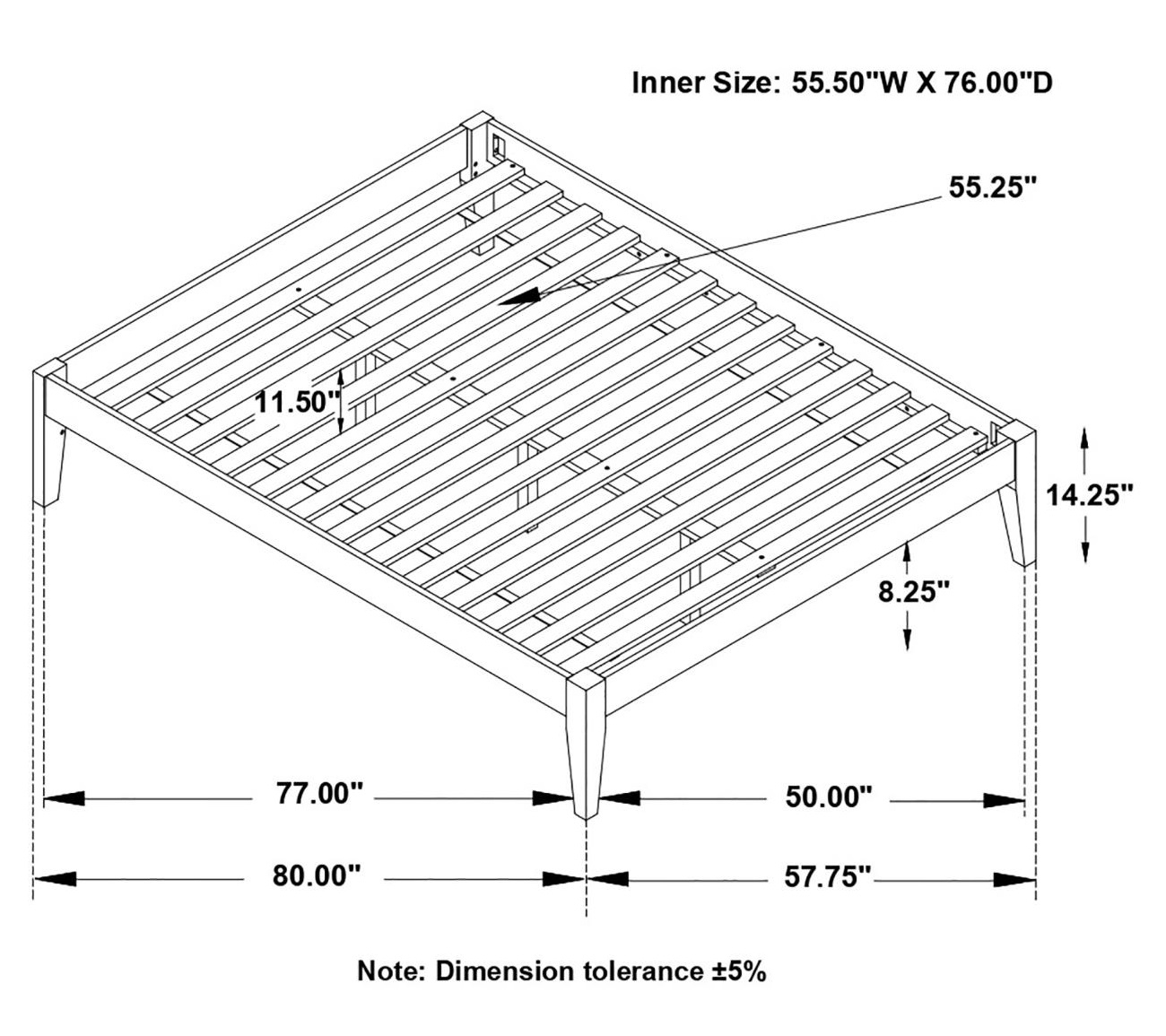 Hounslow Wood Platform Bed
