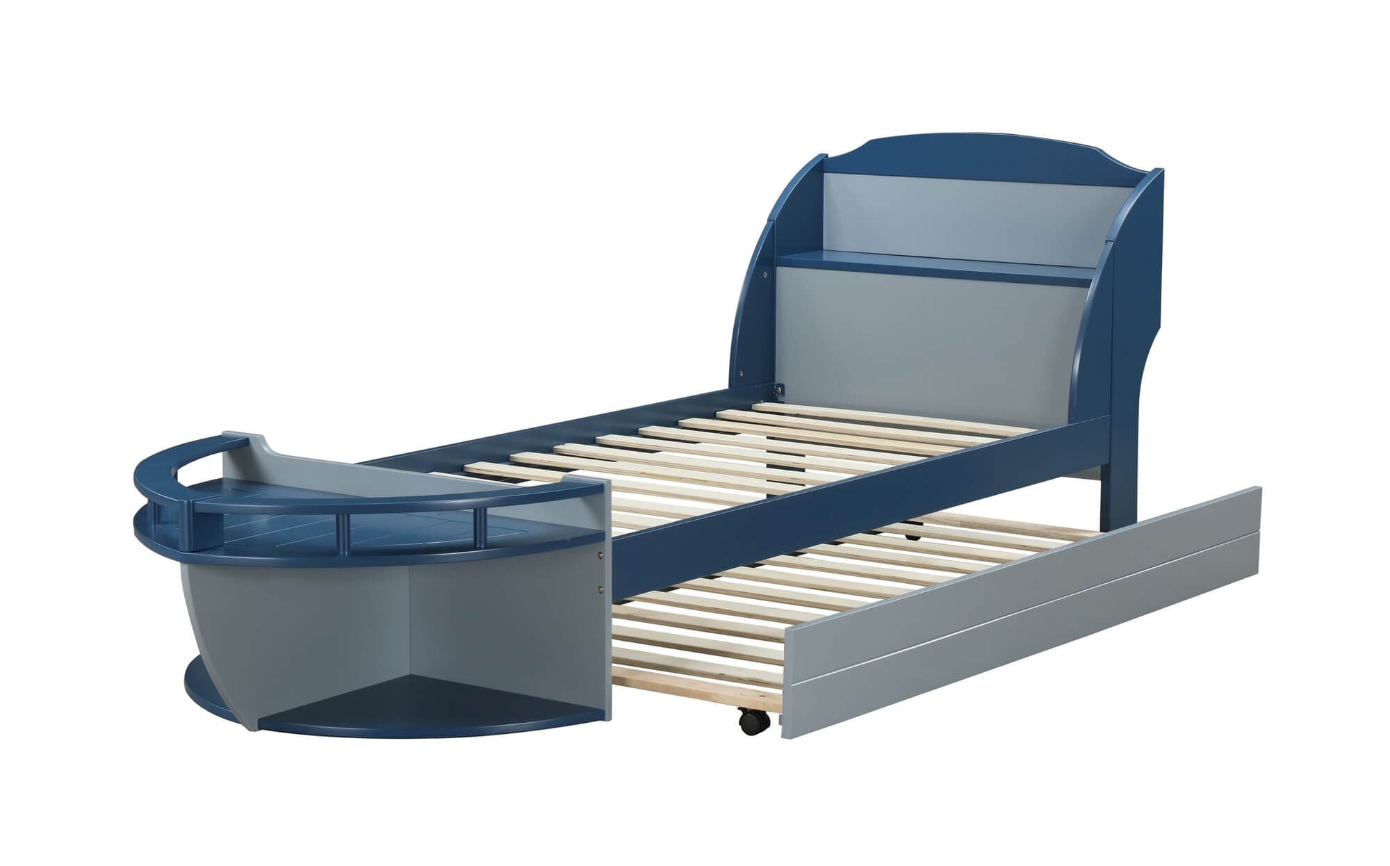 Neptune II Wood/Wood Veneer Bed, Twin Size