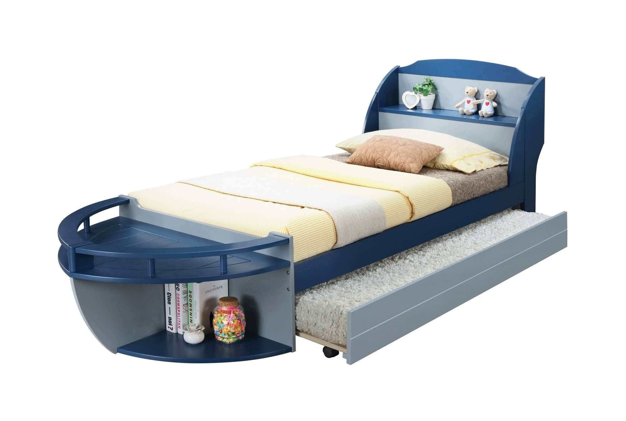 Neptune II Wood/Wood Veneer Bed, Twin Size