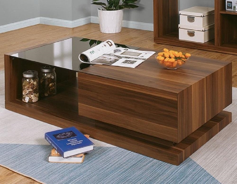Langenthal Paper Veneer/Glass Storage Coffee Table Set