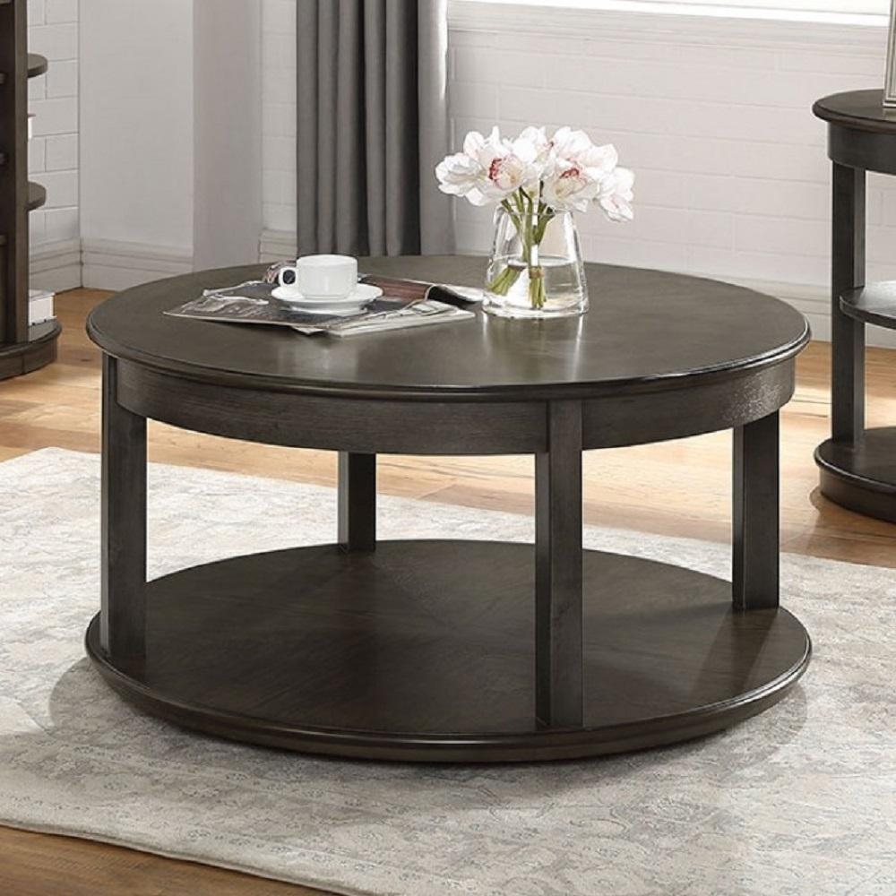Oelrichs Wood Round Storage Coffee Table Set