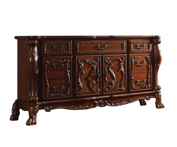ACME 12145 Dresden Dresser, Cherry Oak Finish
