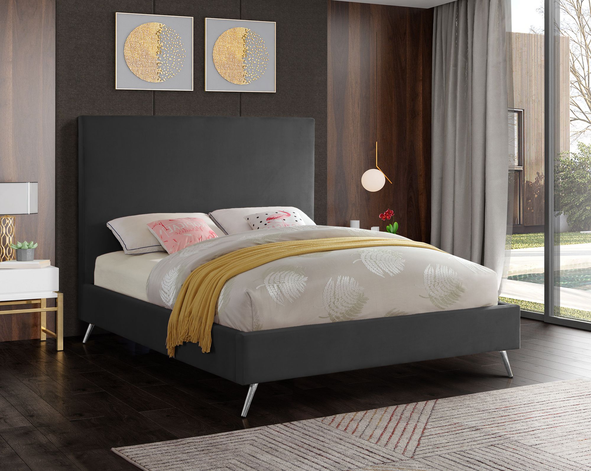 Jasmine Velvet Full Size Bed