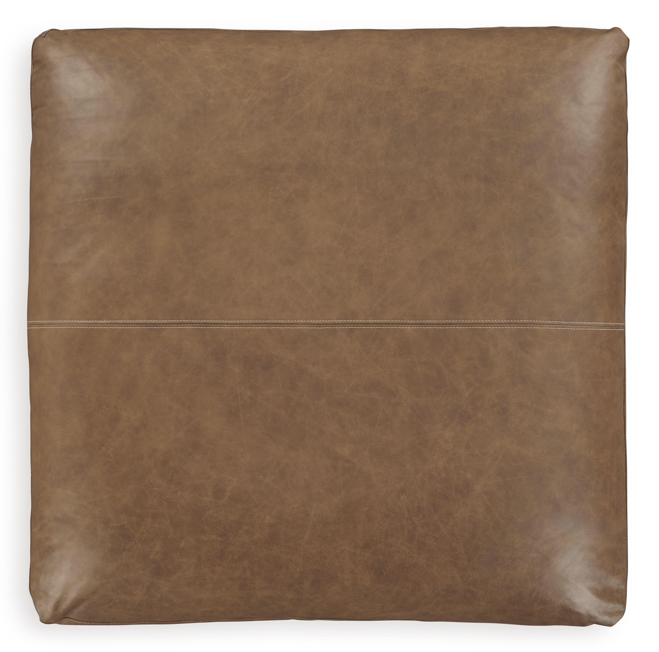 Emilia Leather Oversized Accent Ottoman